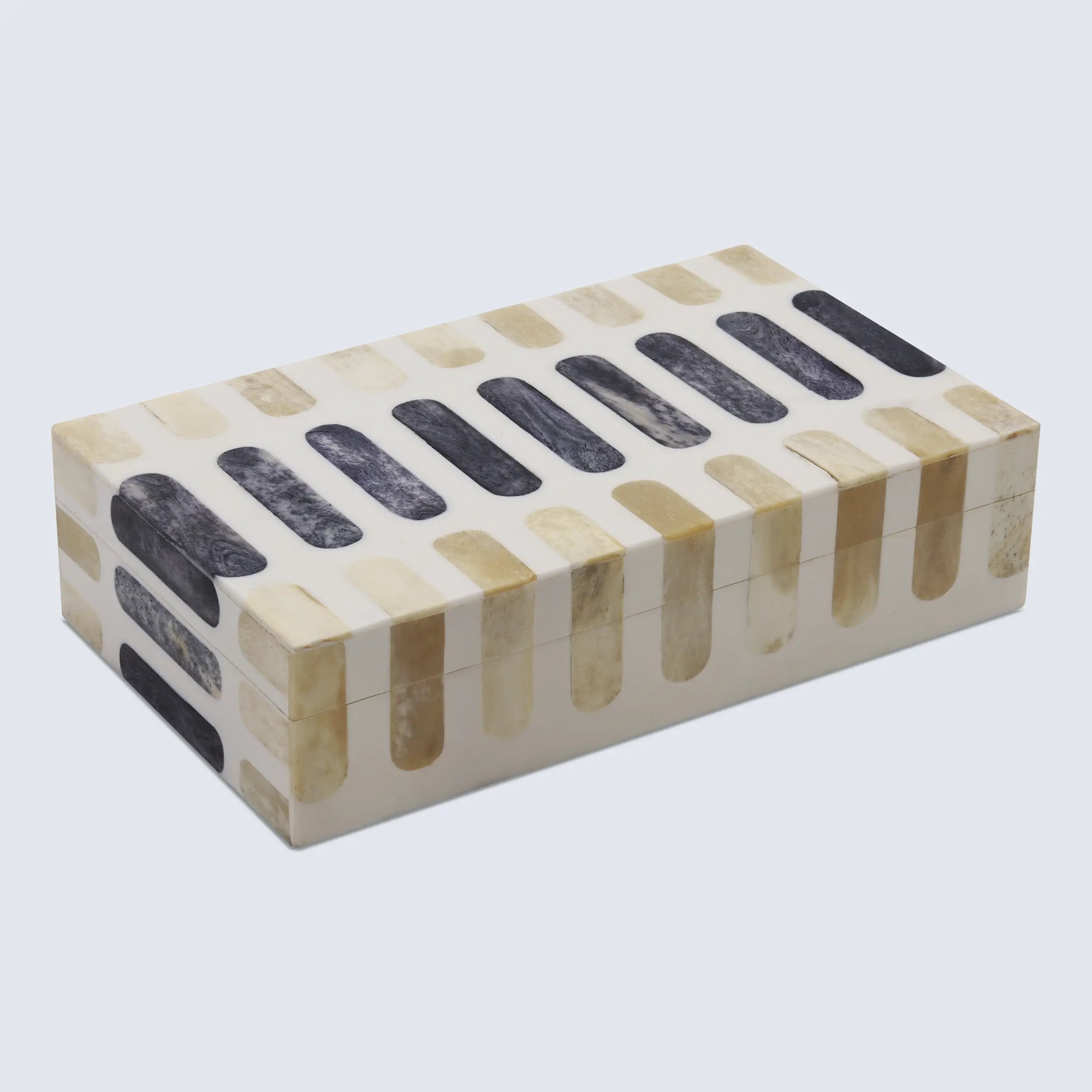 Patisserie Caramel Bone Resin Inlay Decorative Boxes