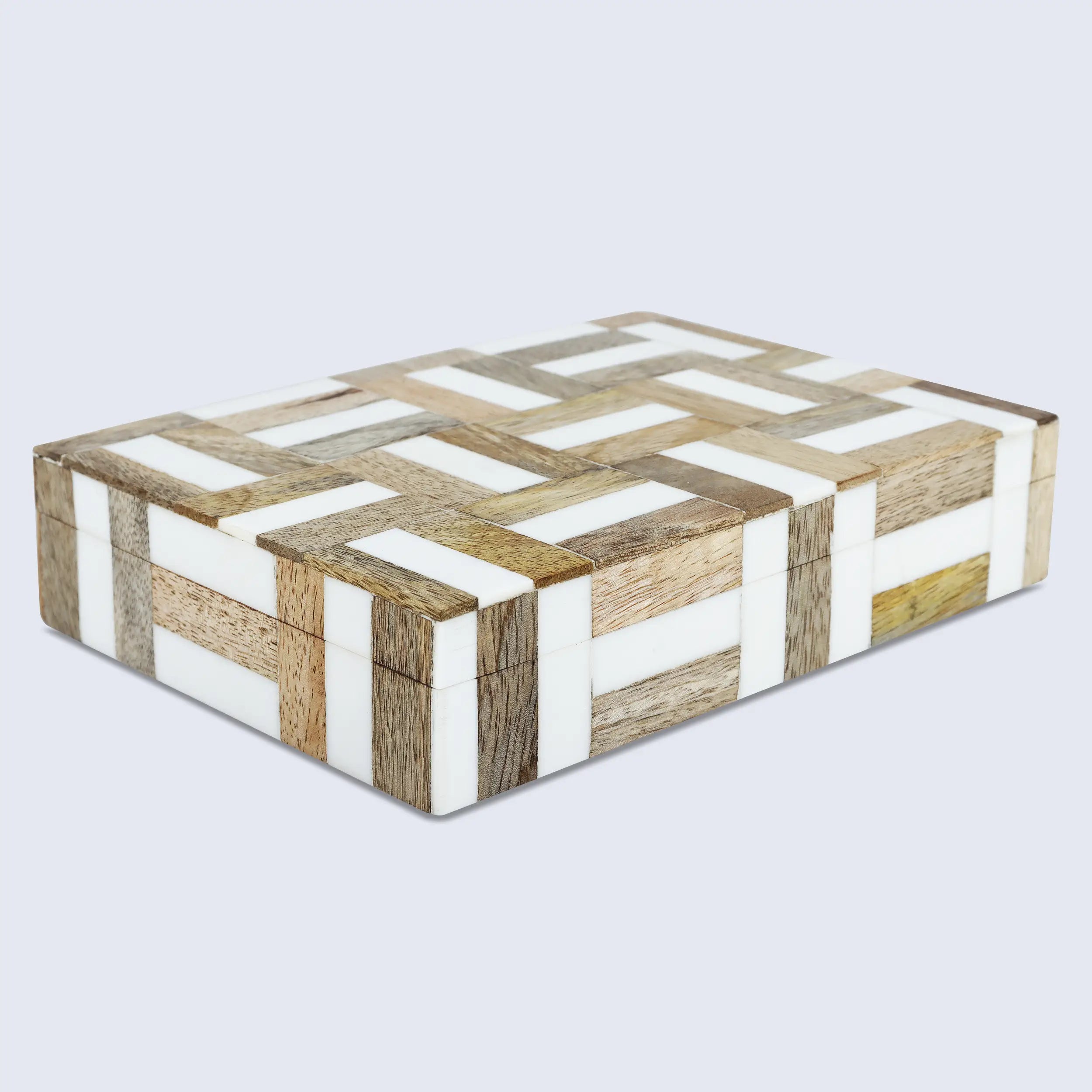 Marquet Handmade Resin & Wood Decorative Boxes- Multiple Sizes