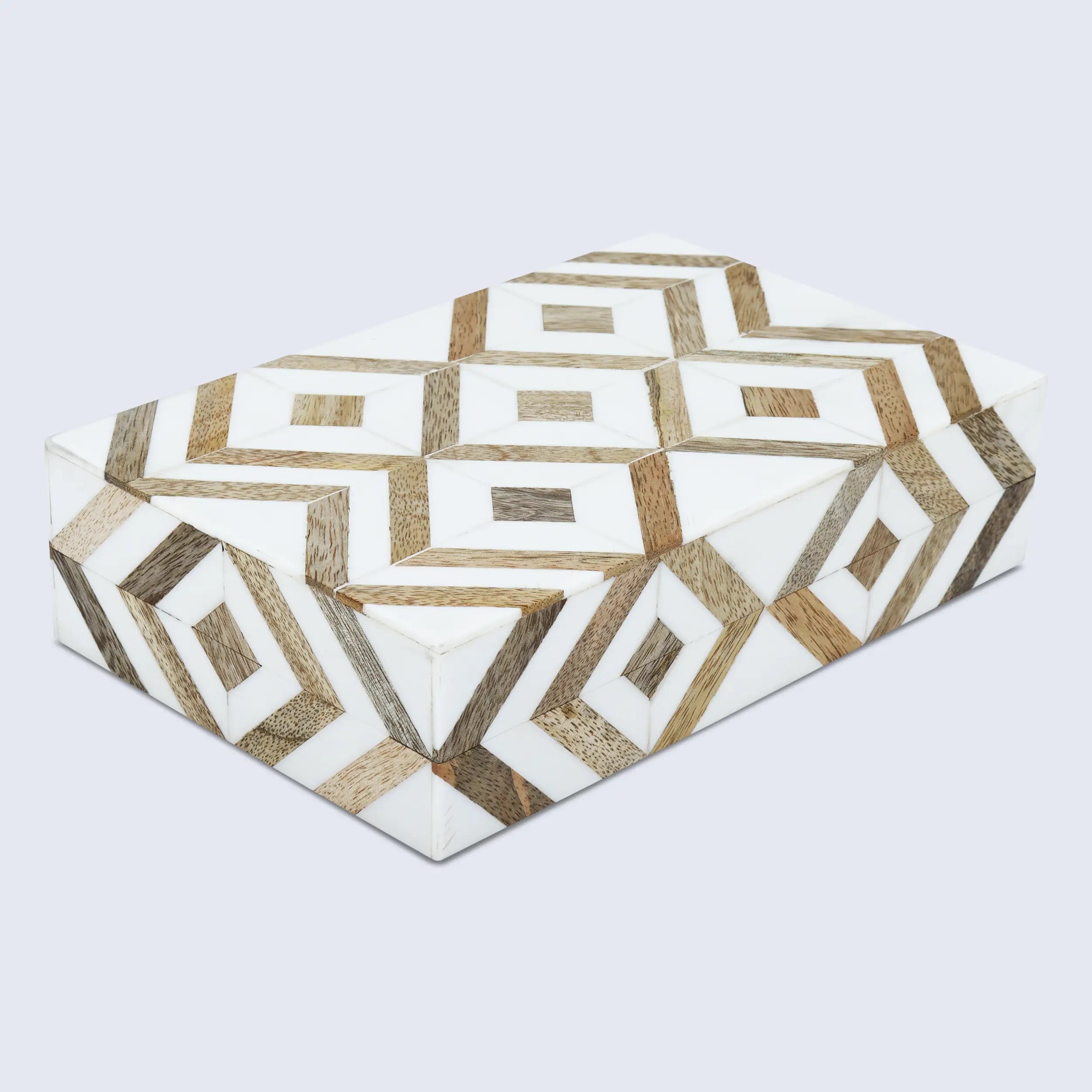 Marquet Array Wood & Resin Inlay Handcrafted Decorative Boxes