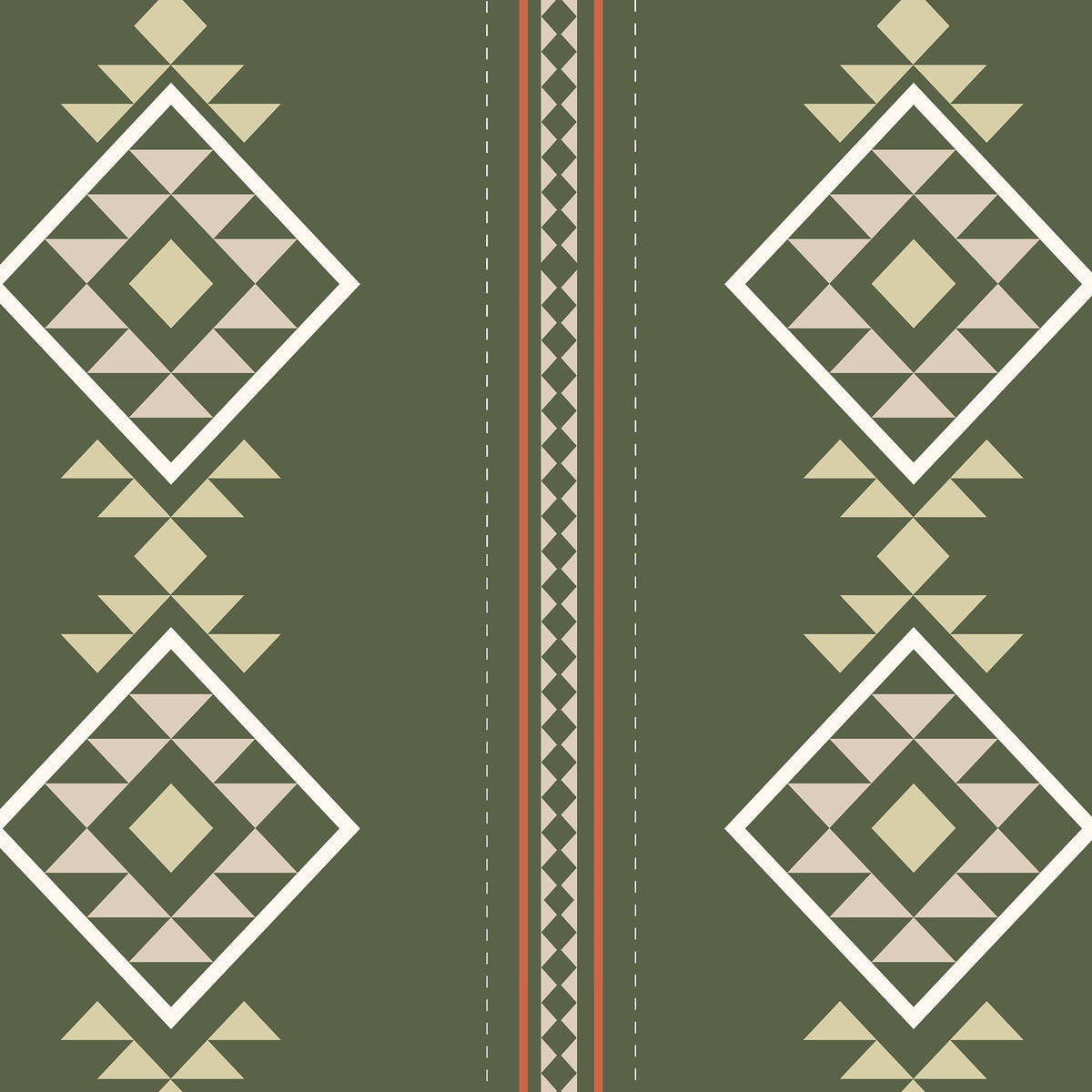 Baize Willow Small (Green) Wallpaper