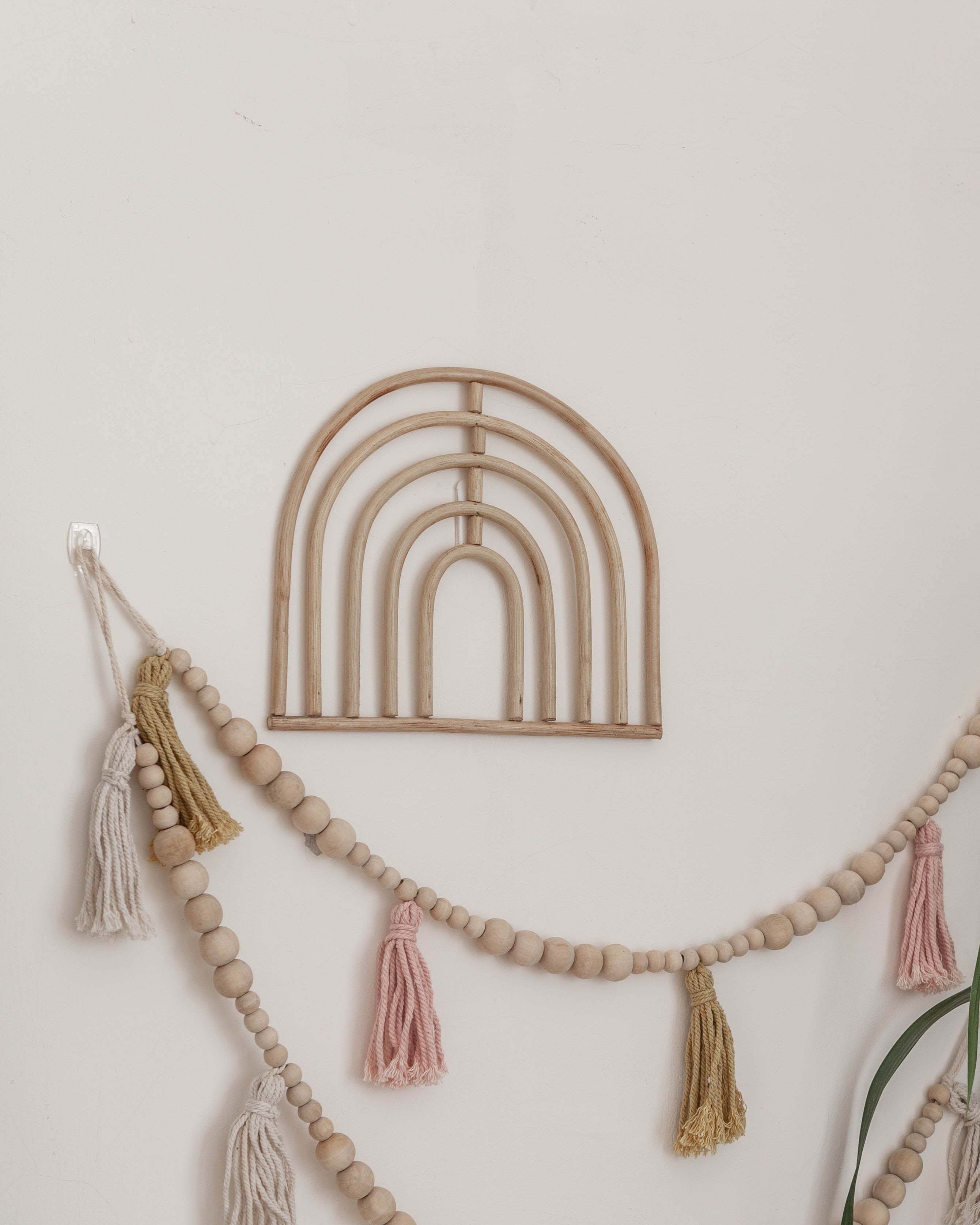 Rainbow Rattan Wall Decor