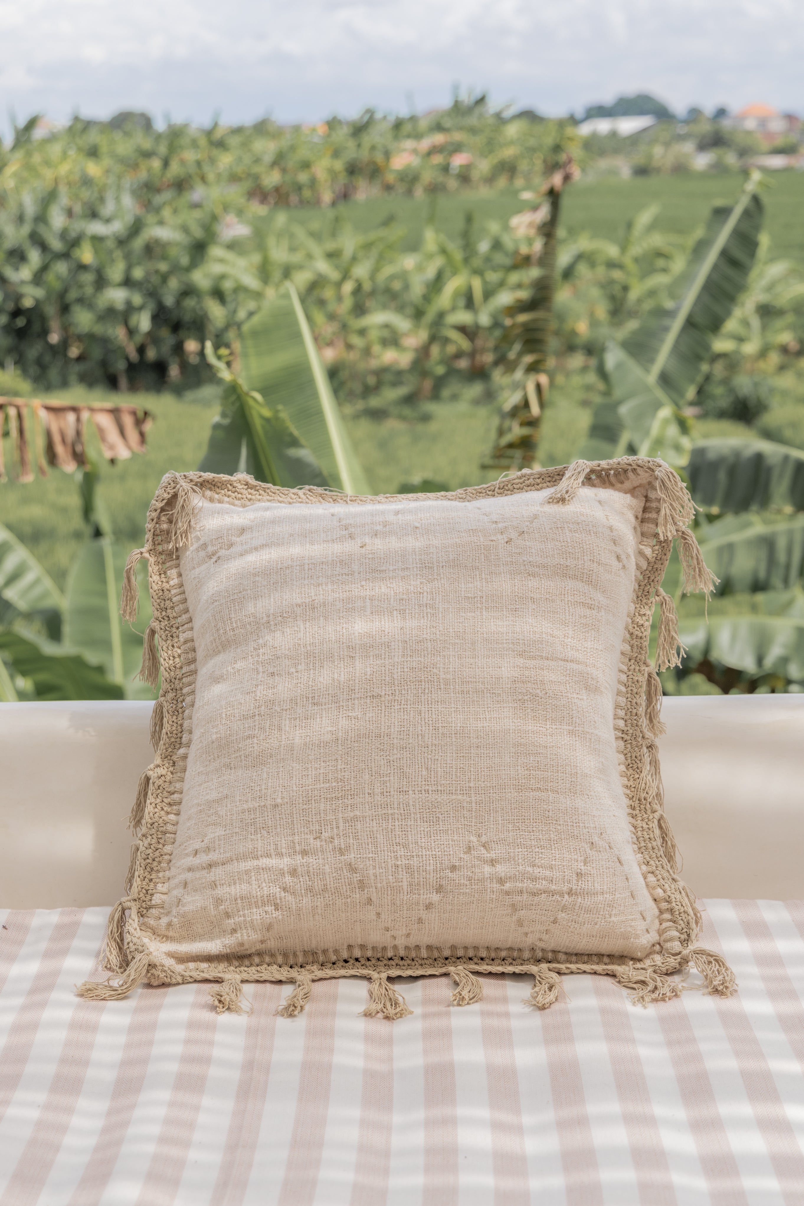 Gaia Hand Stitched Cotton Pillow Covers