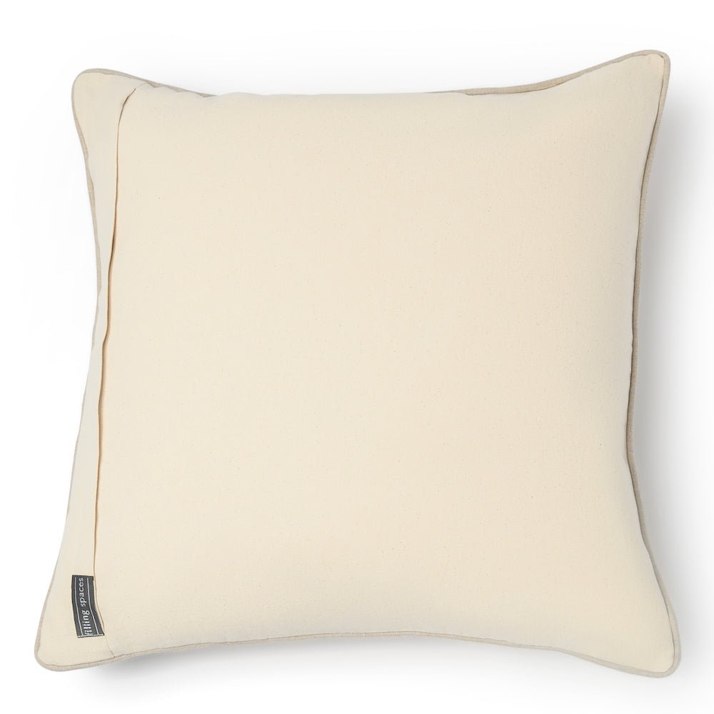 Mira Linen Floral Throw Pillow Cover - Teal