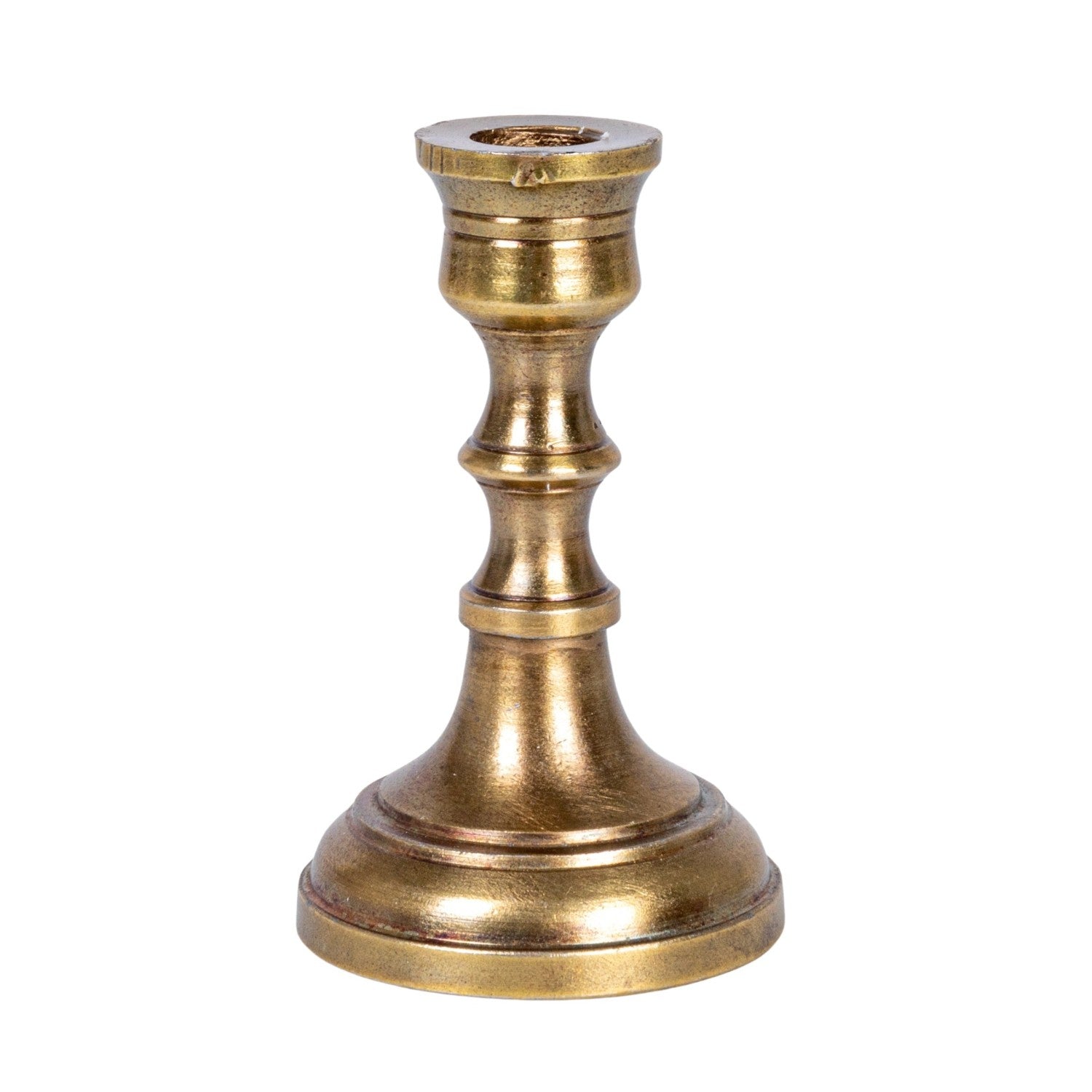 Antique Brass Mini Taper Candle Holders