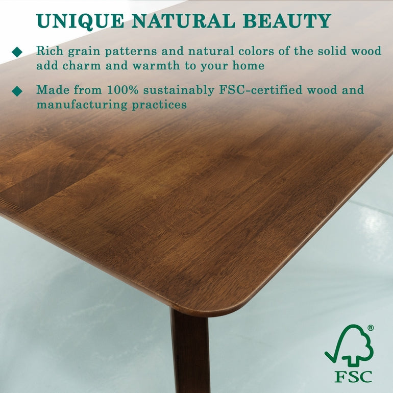 Verve 48" Solid Acacia Wood Dining Table - 2 Colors
