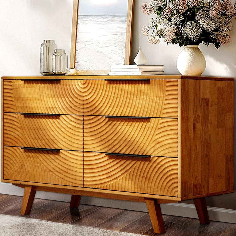 Harmony Solid Wood Dresser in Caramel or Walnut