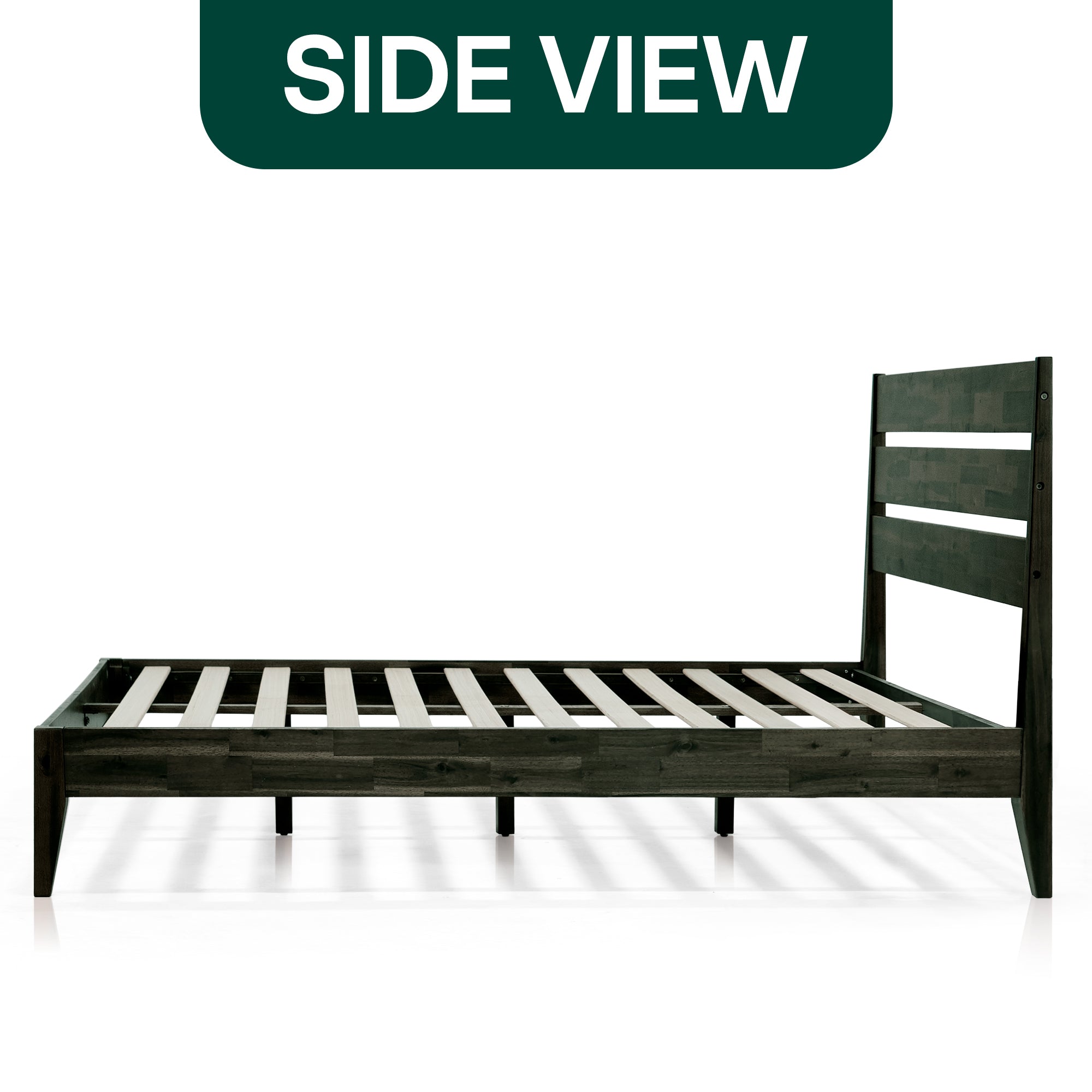 Emery Solid Acacia Wood Bed Frame - Multiple Finishes