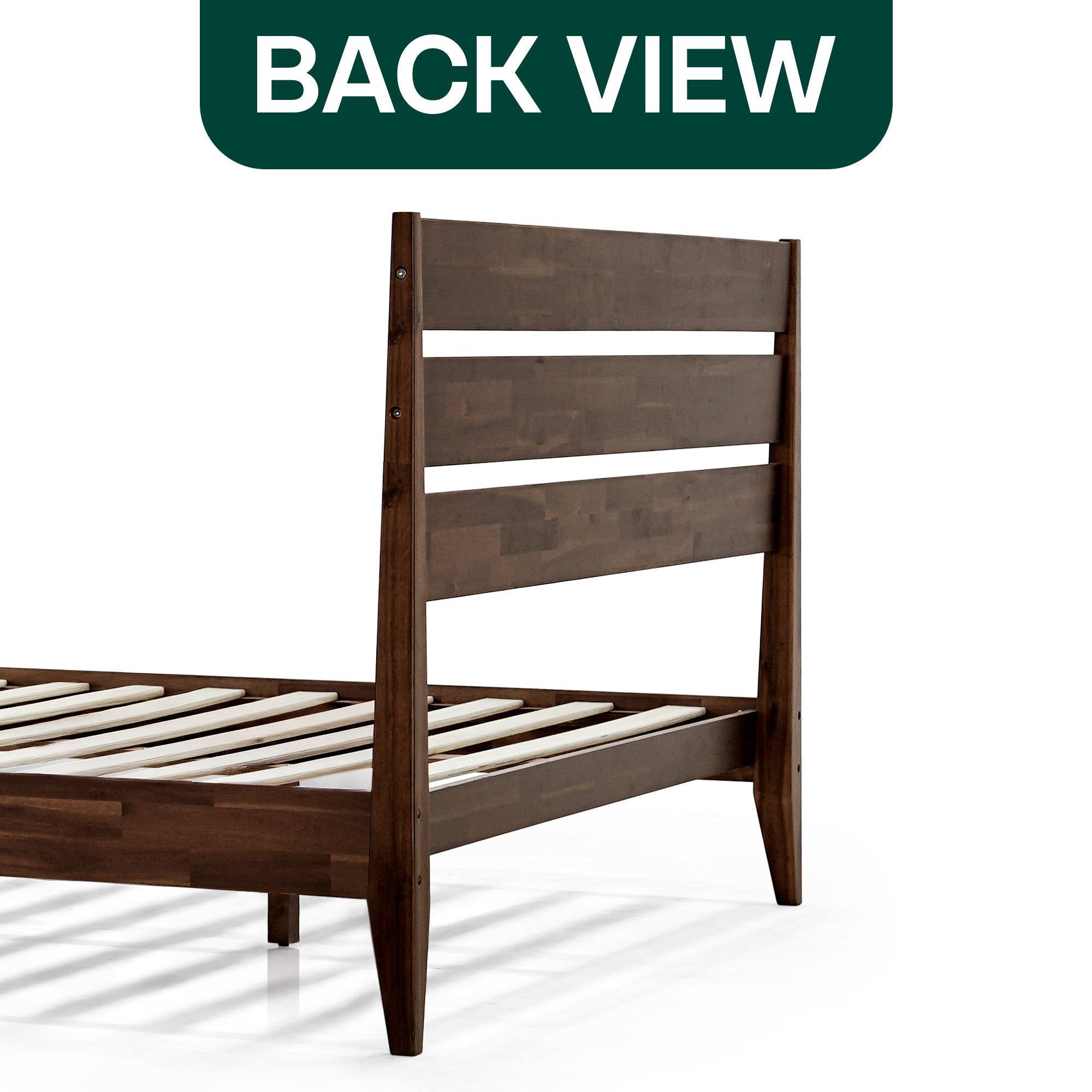 Emery Solid Acacia Wood Bed Frame - Multiple Finishes