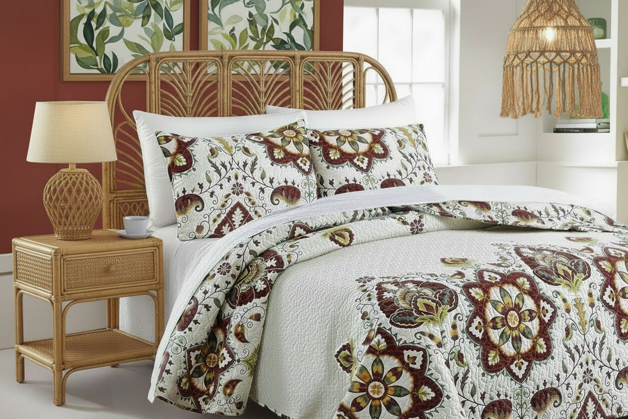 Casablanca Mediterranean Quilted Bedding Set
