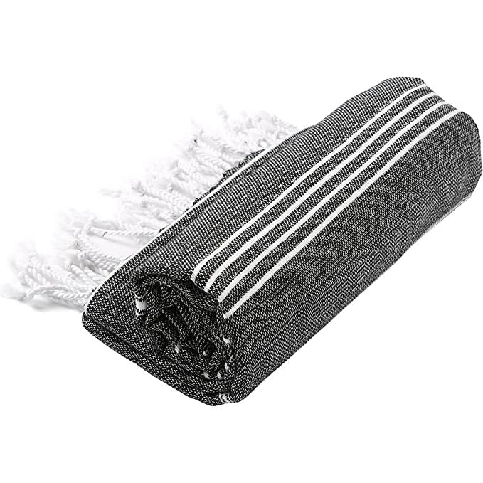 Pure Series Handwoven Turkish Towel - Black