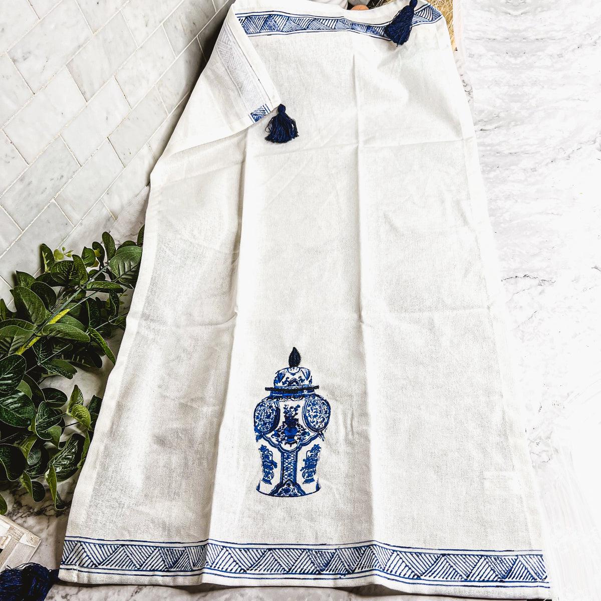Blue Chinoiserie Tea Towels