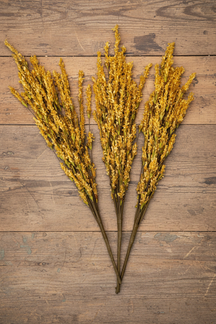 24 inch Faux Dried Autumn Wheat & Botanica