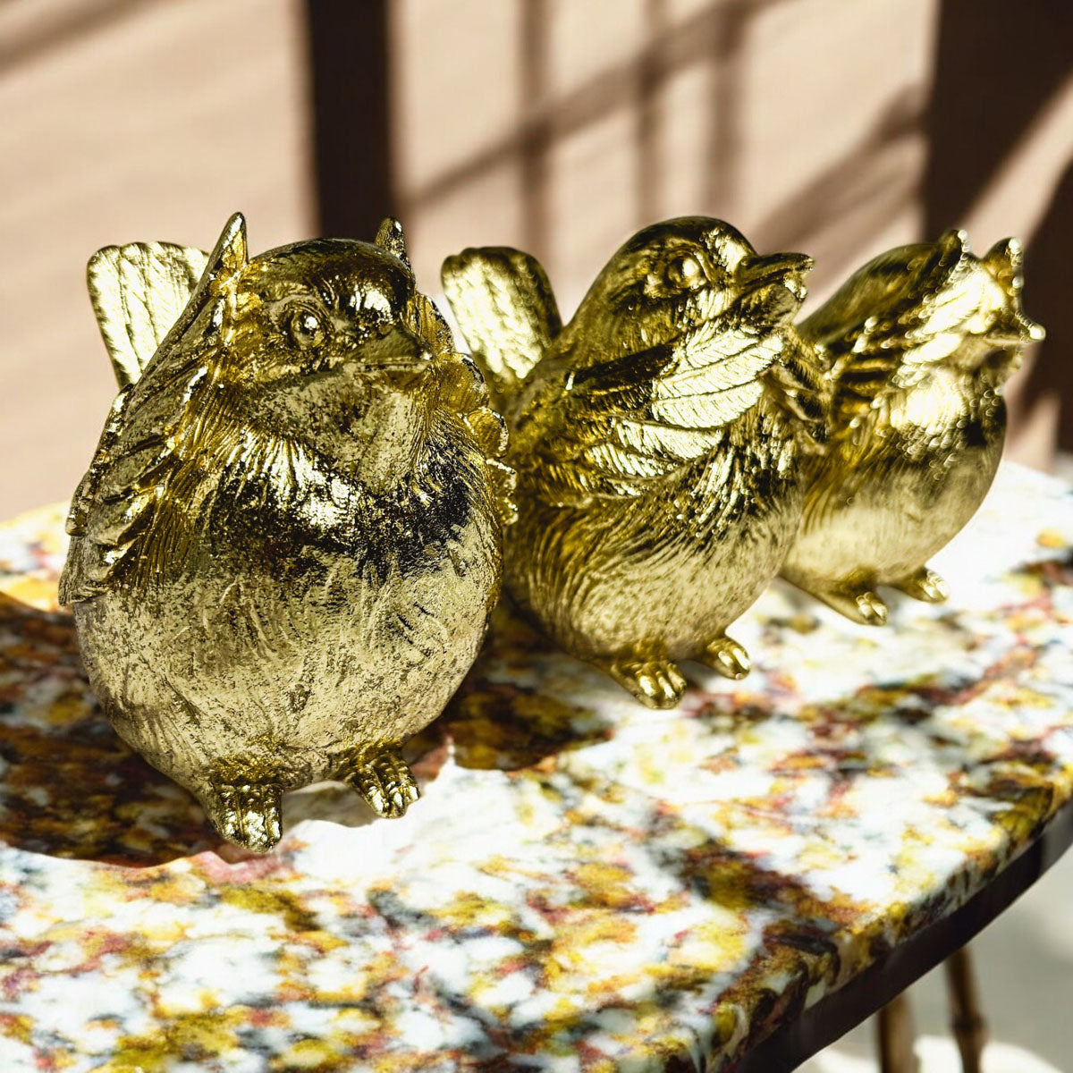3 Wise Birds Figurines