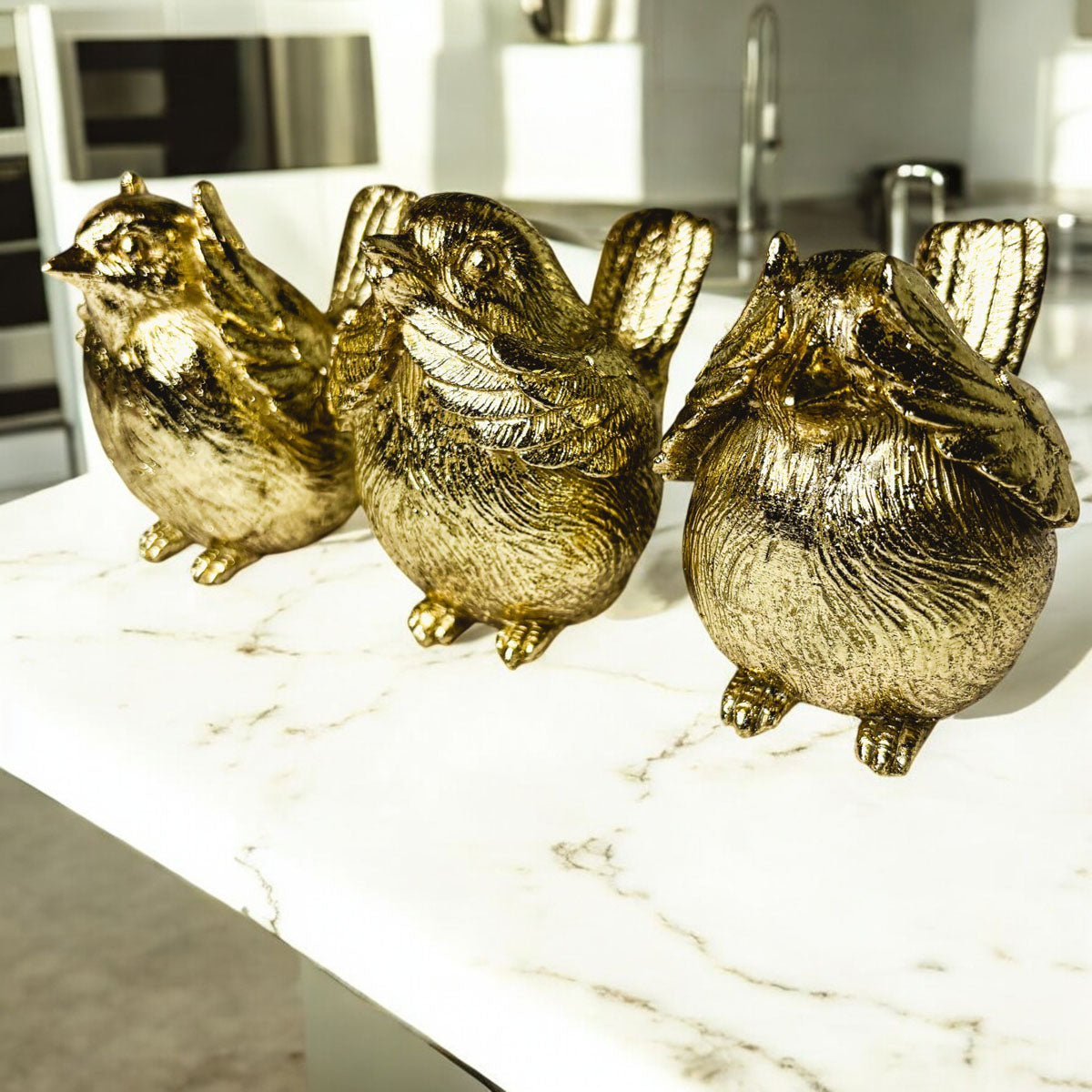 3 Wise Birds Figurines