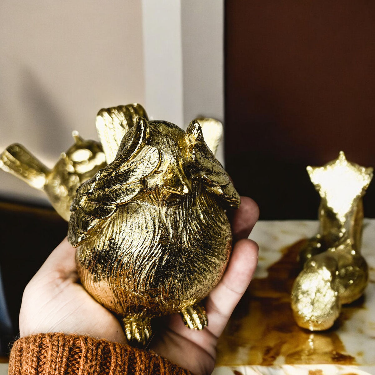 3 Wise Birds Figurines
