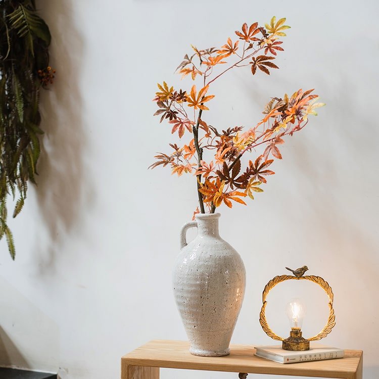 Artificial Fall Color Maple Leaf Stem