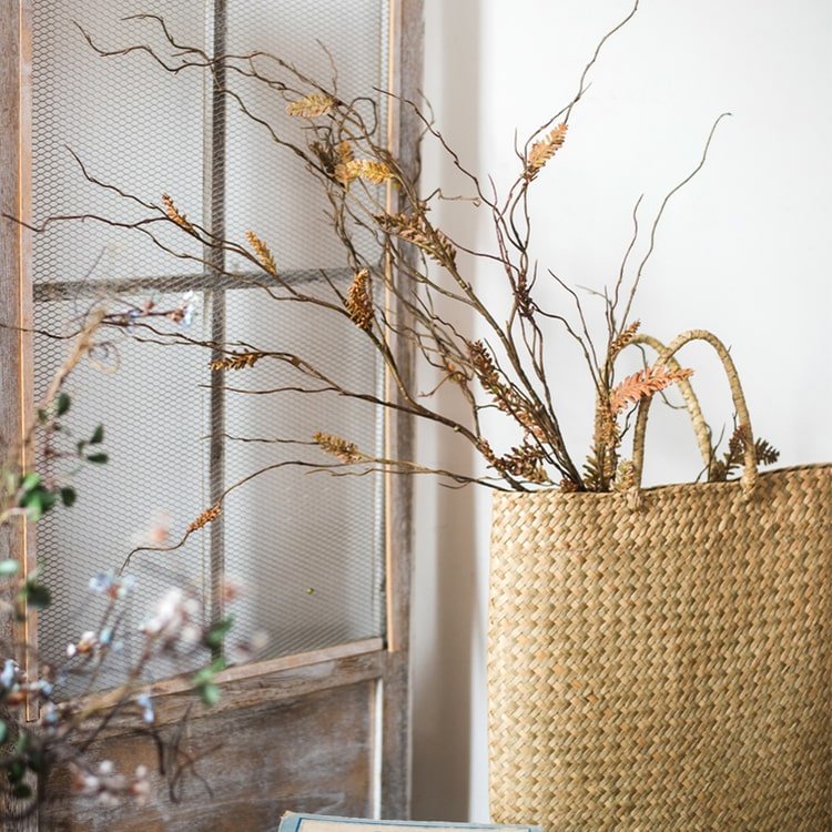 Artificial Dried Ling Yu Grass Stem - 47"