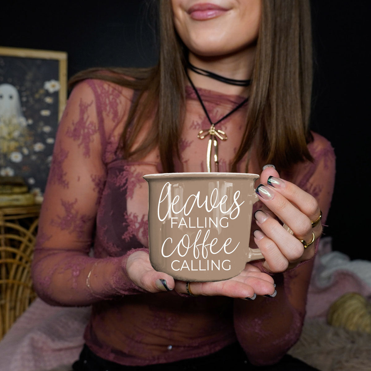Leaves Falling 14 oz Mug