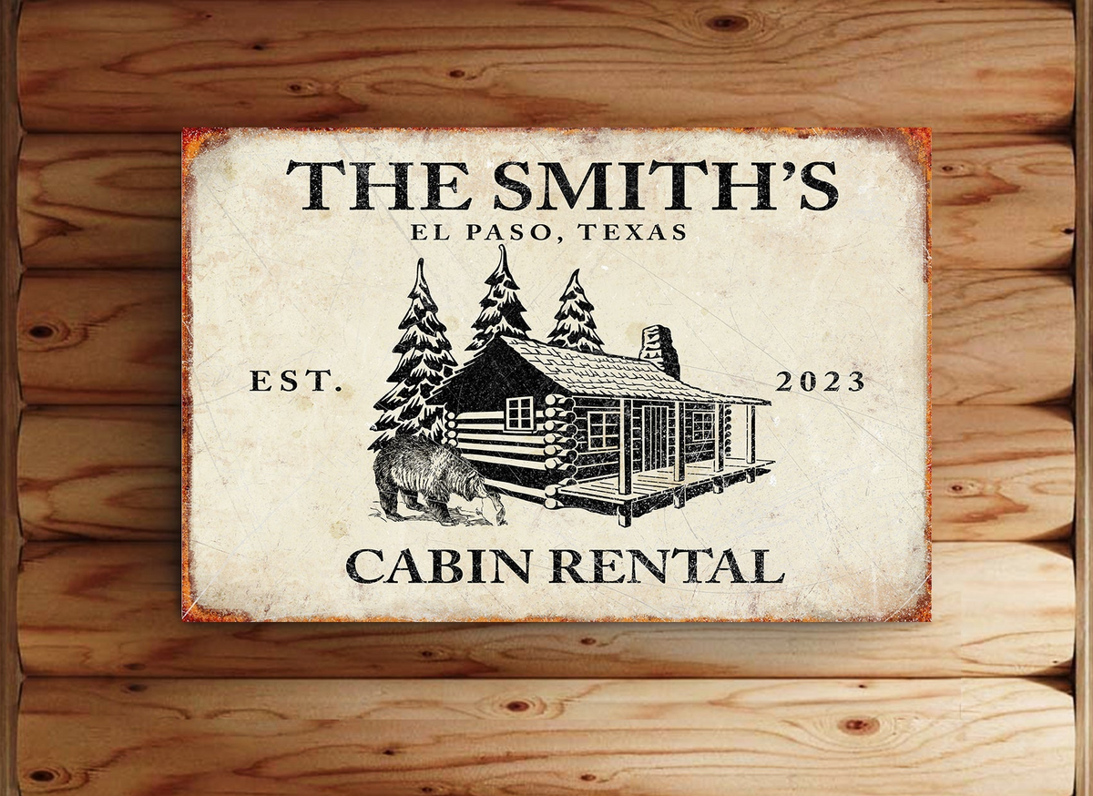 Bear Cabin Sign II