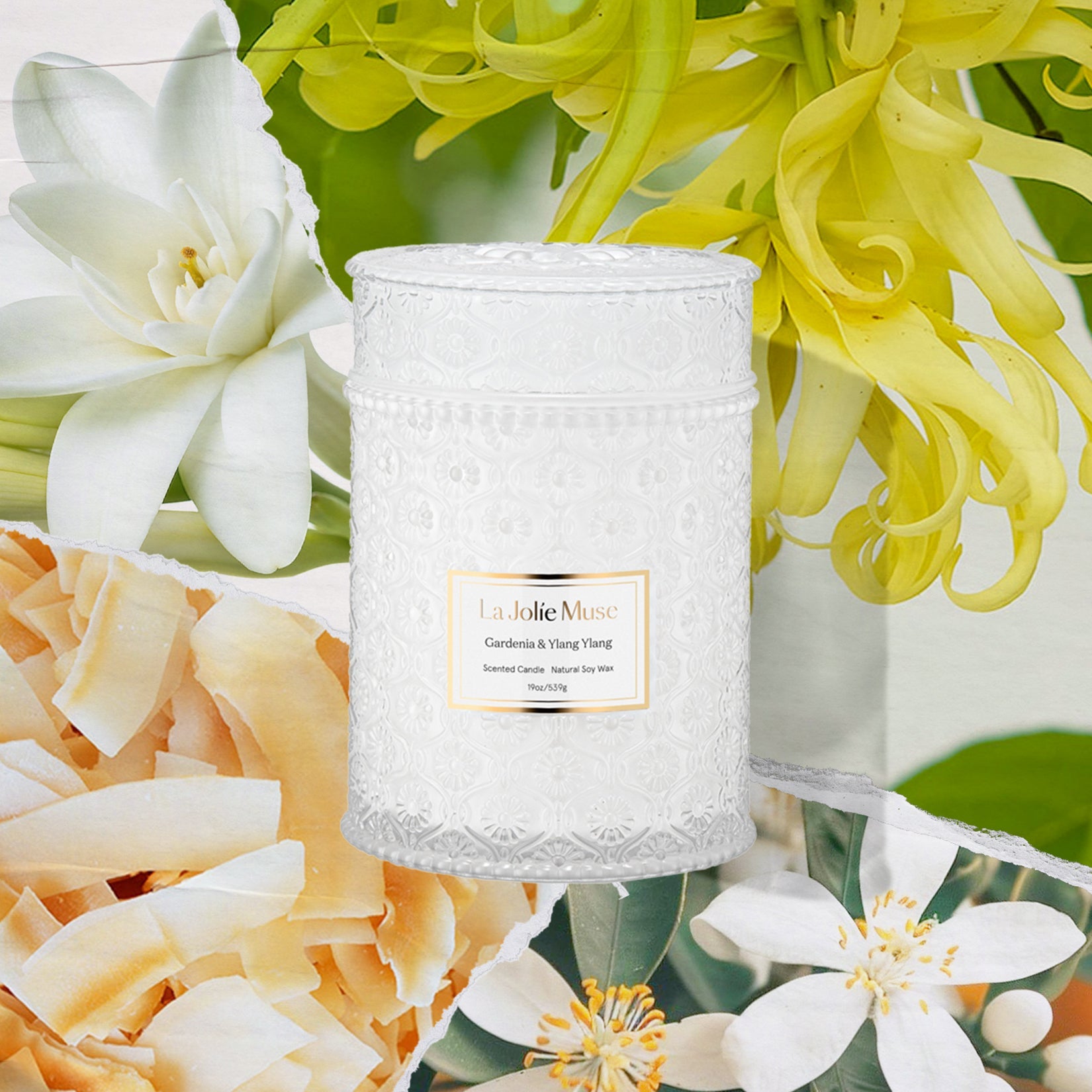 Maelyn - Gardenia & Ylang Ylang 19oz Candle