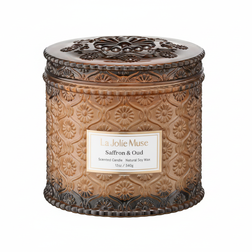 Maelyn - Saffron & Oud 12oz Candle