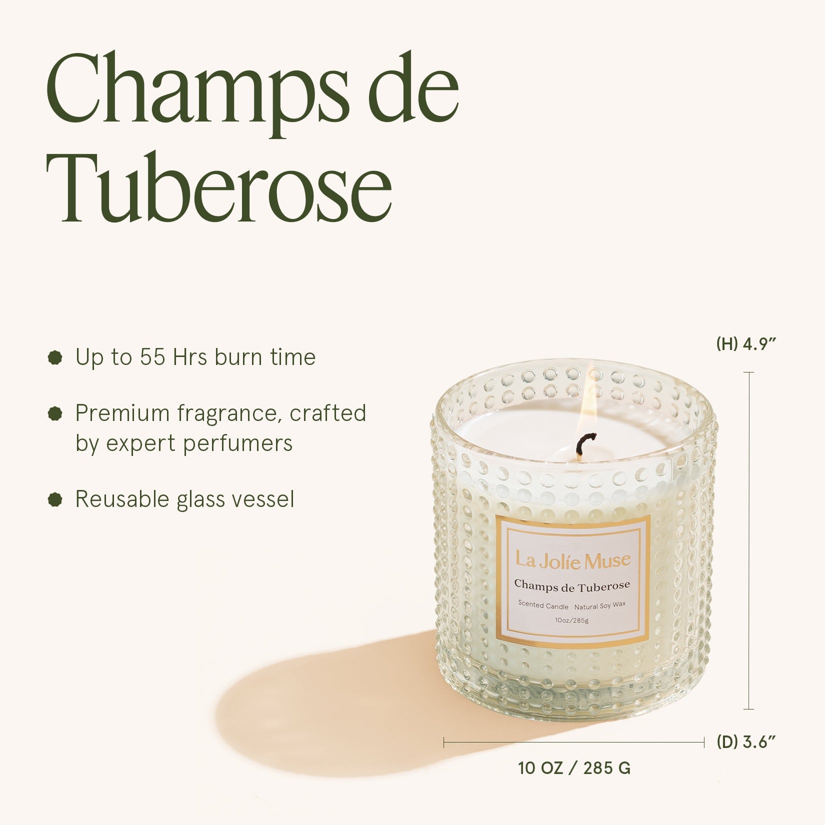 Marvella - Champs de Tuberose 10oz Candle