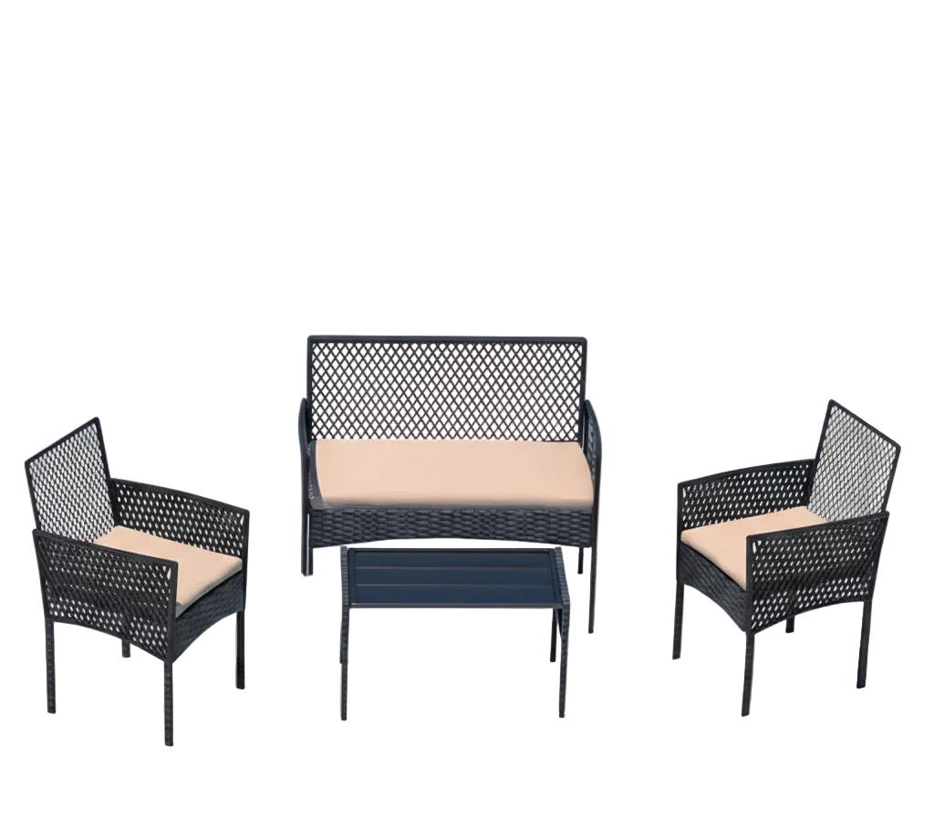 4 Pc Outdoor Patio Furniture Sets