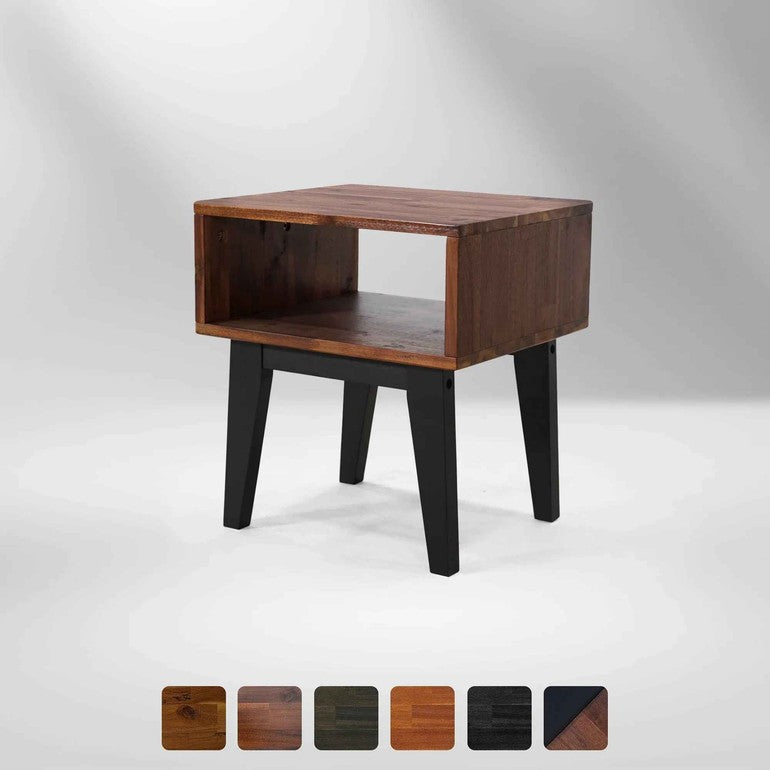 Serena Solid Acacia Wood Nightstand - 6 Colors