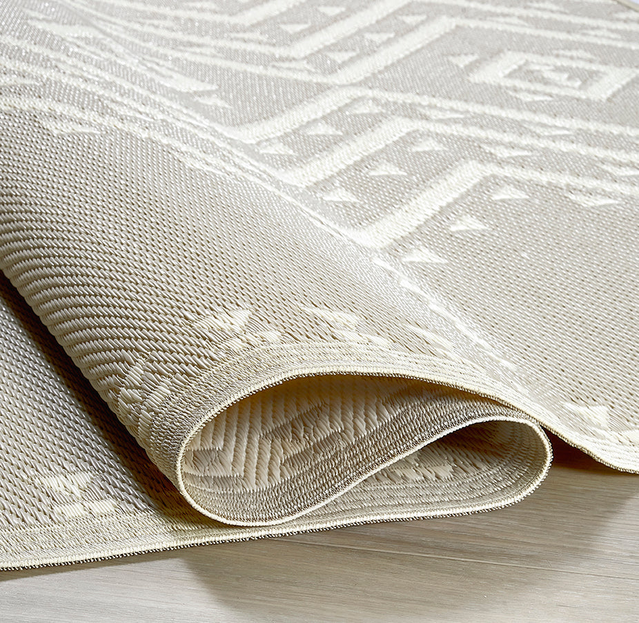Ojai - Beige Reversible Outdoor Rug for Patio
