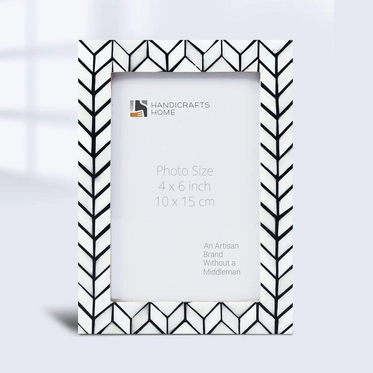 Arctic Horizon Bone Inlay & Resin Frame - Black & White