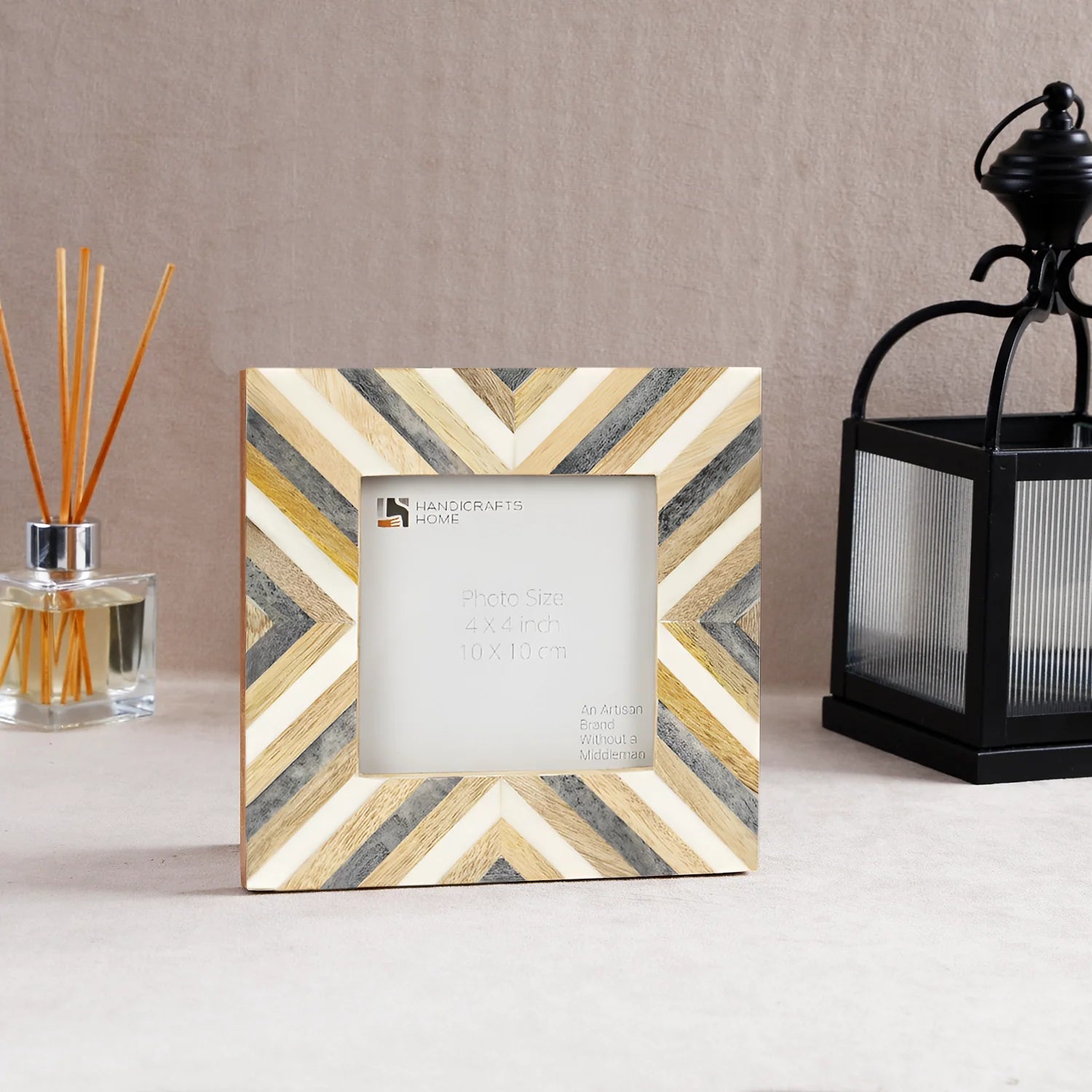 Hypno Daze Pattern Wood & Resin Inlay Handcrafted Picture Frames