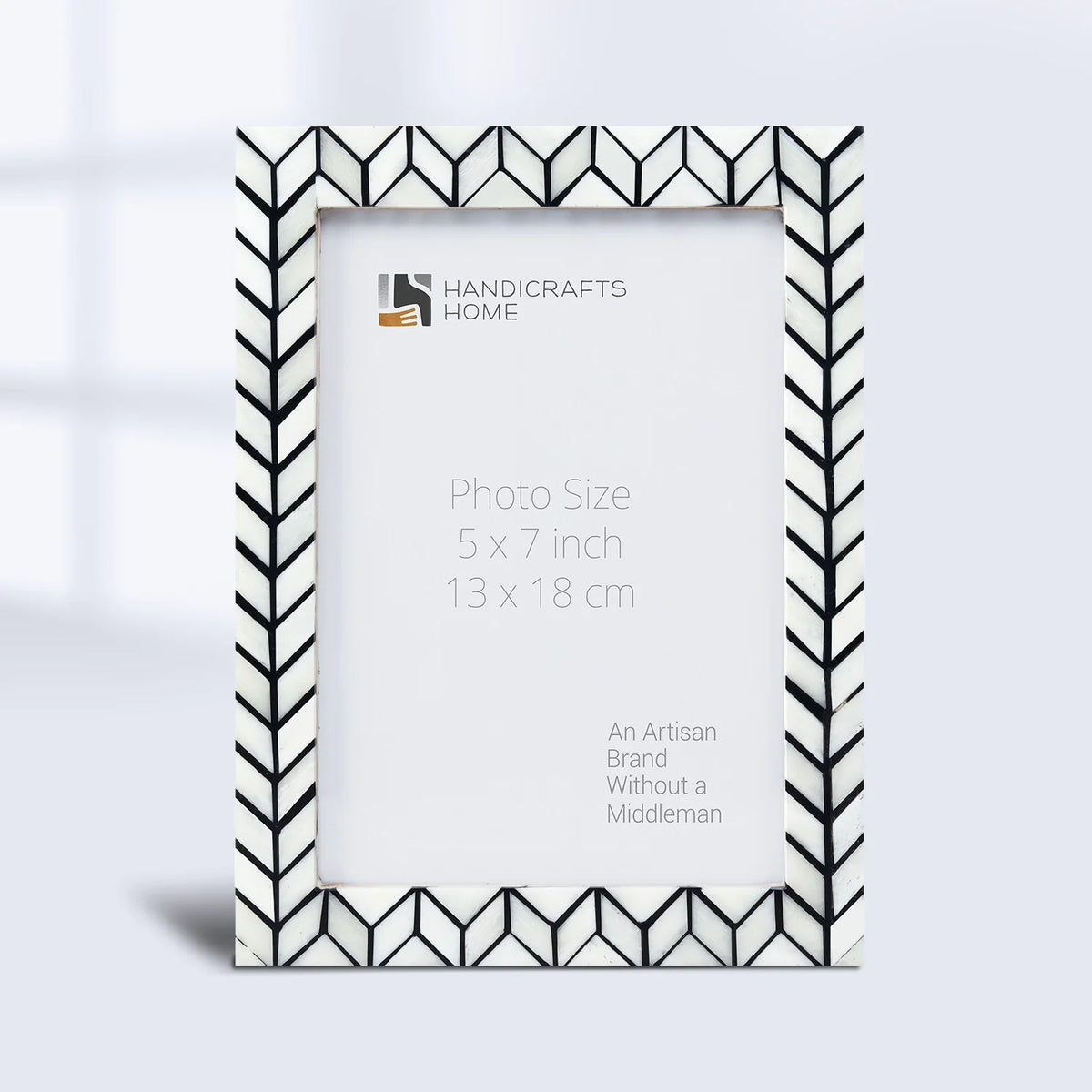 Arctic Horizon Bone Inlay & Resin Frame - Black & White