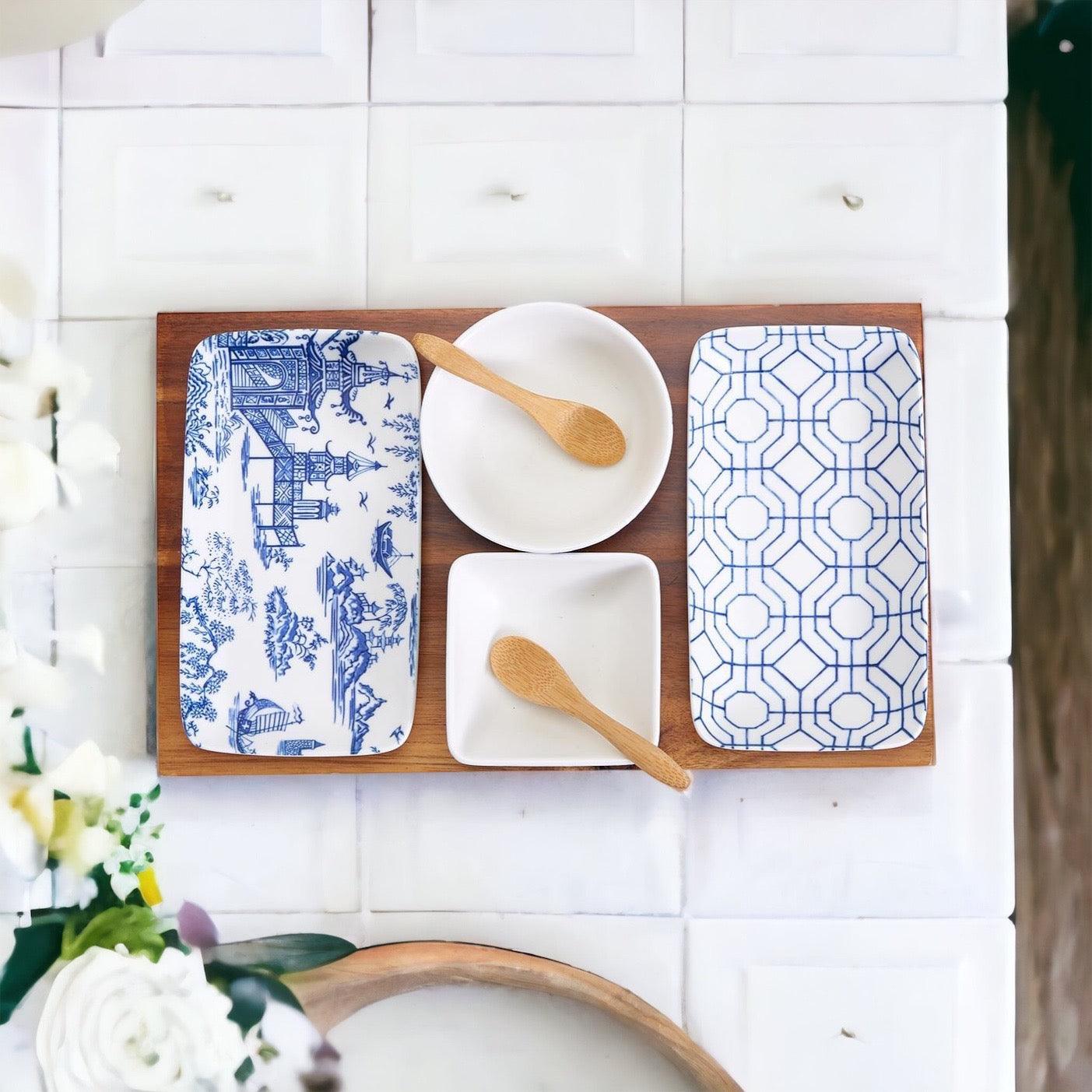 Chinoiserie Tapas 7 Piece Serving Set