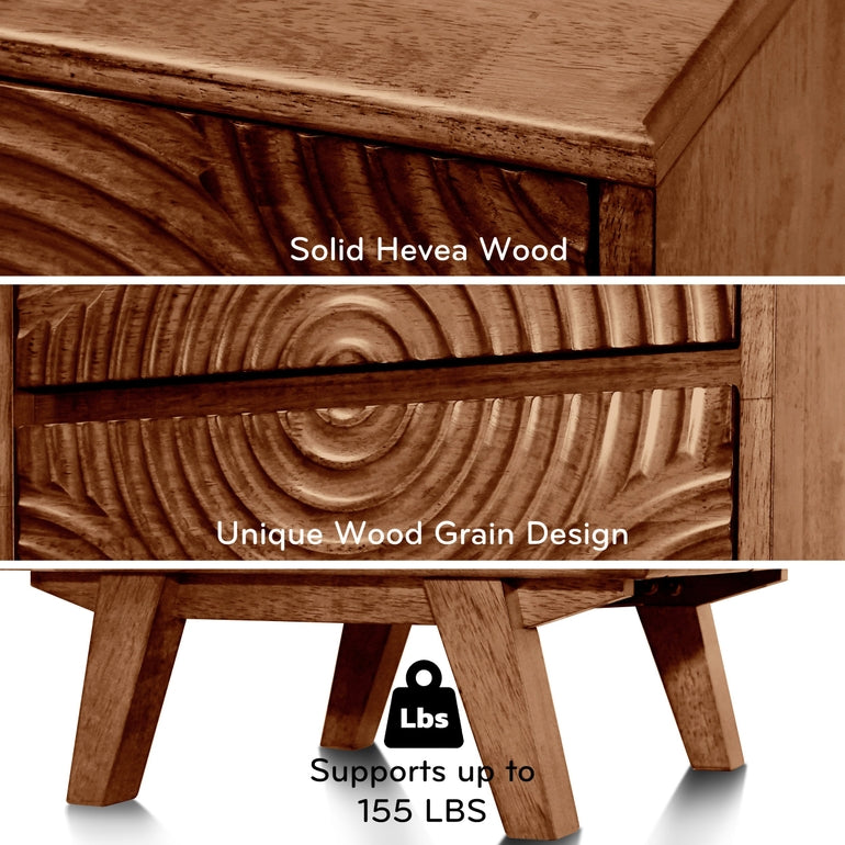 Acacia Harmony Nightstand - 3 Colors