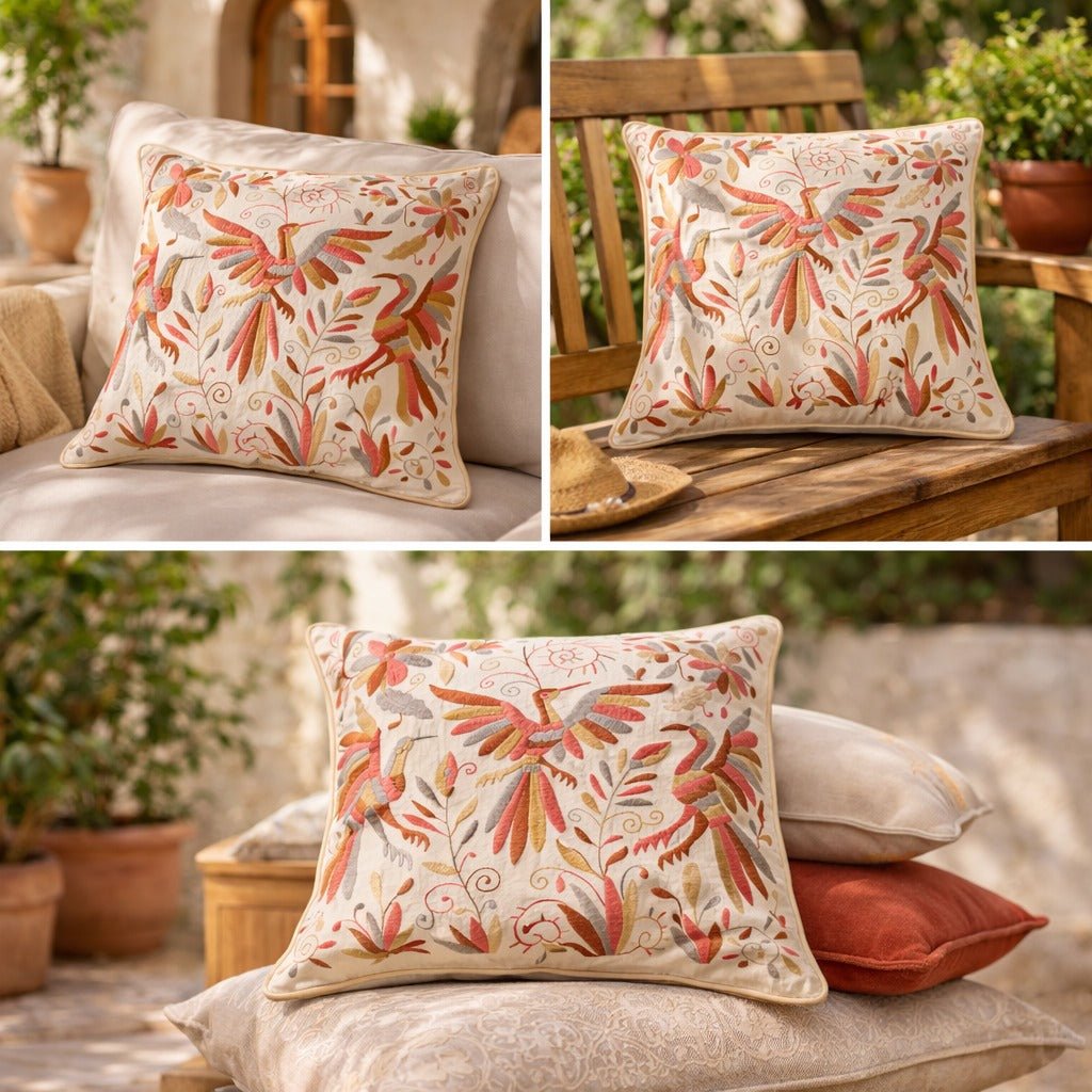 Pink Nature Cushion Cover