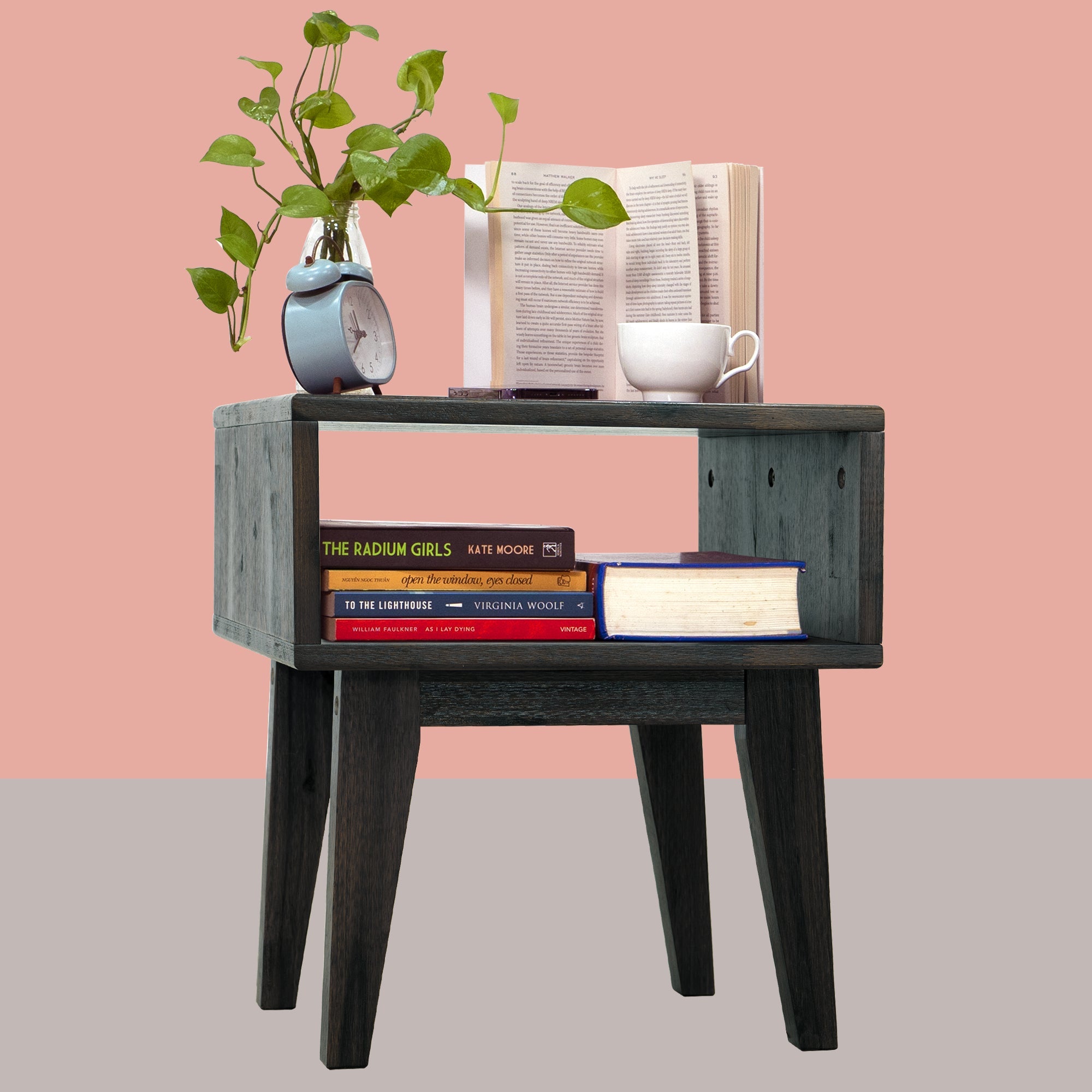 Serena Solid Acacia Wood Nightstand - 6 Colors