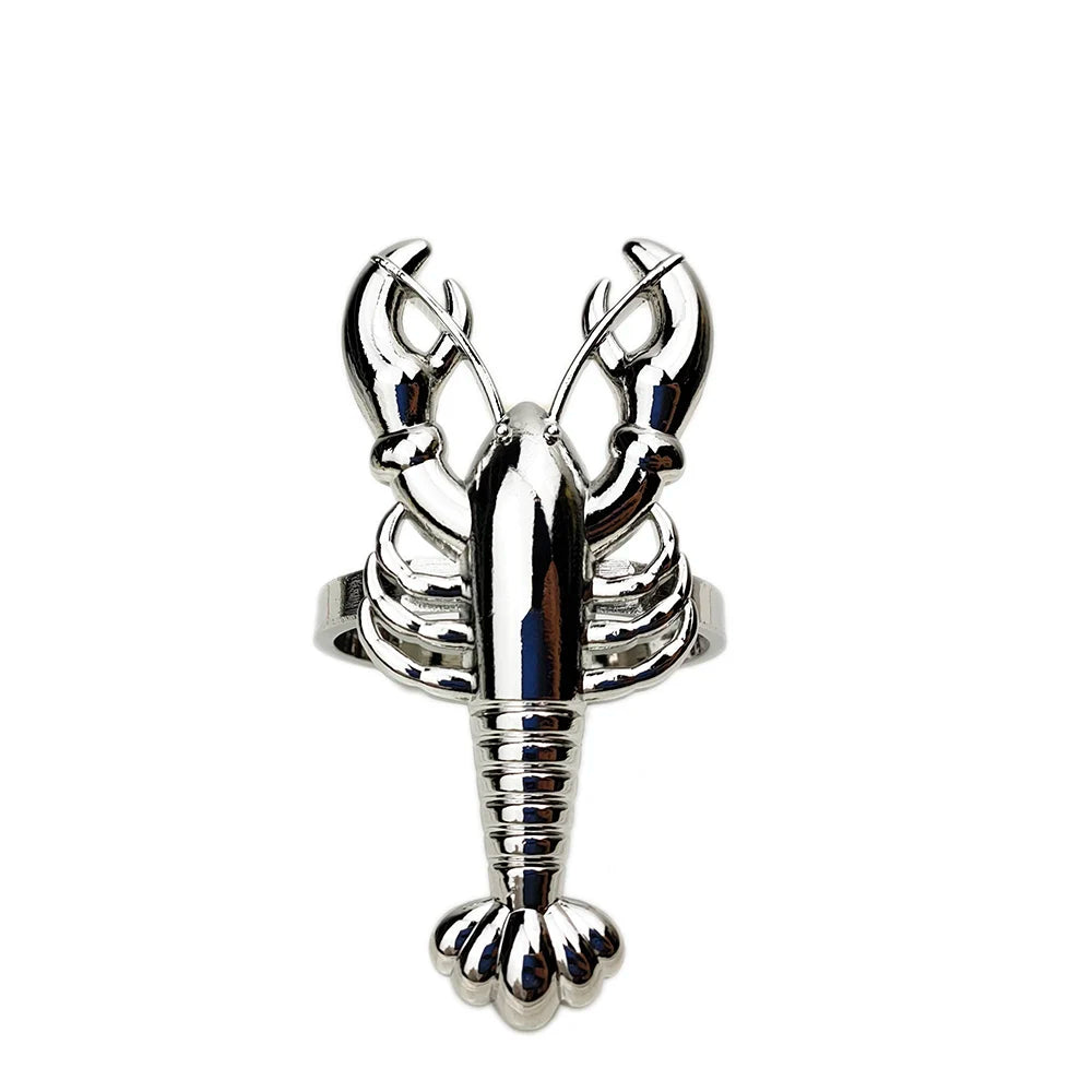 6 PCS Nautical Napkin Rings - Blue/Silver/Gold