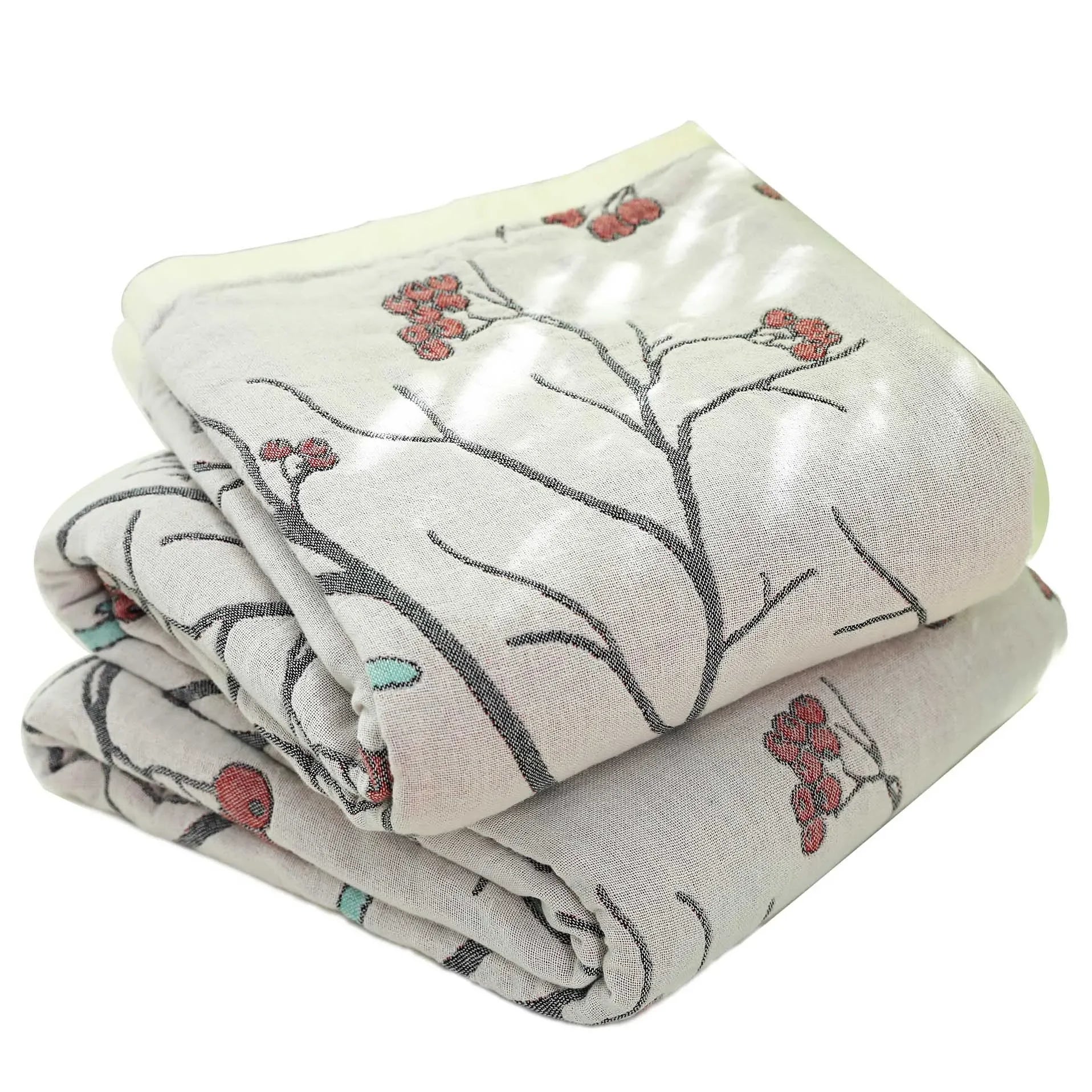100% Cotton Gauze Reversible Blanket - 4 colors