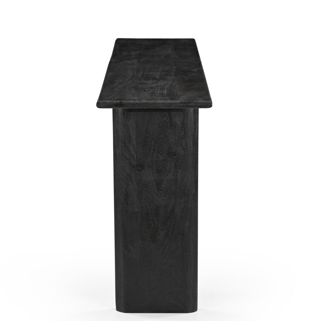 Grackle Solid Wood Console Table - Black