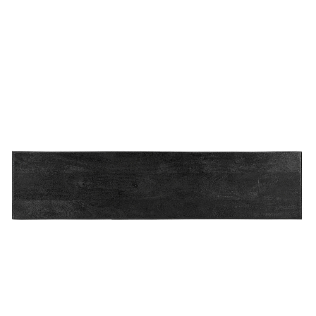 Grackle Solid Wood Console Table - Black