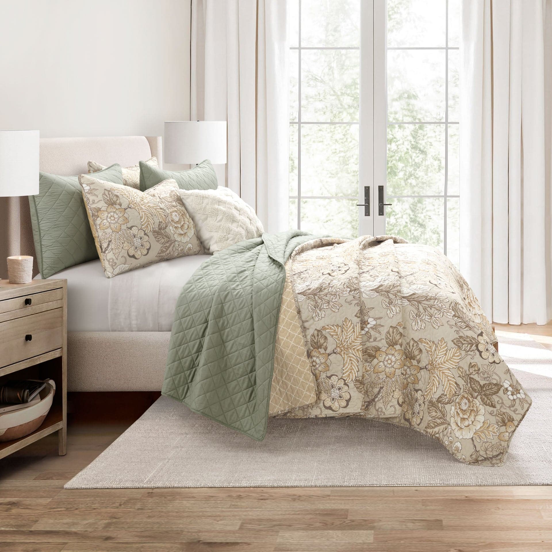 Sydney 3 Piece Quilt Sets - 6 Colors