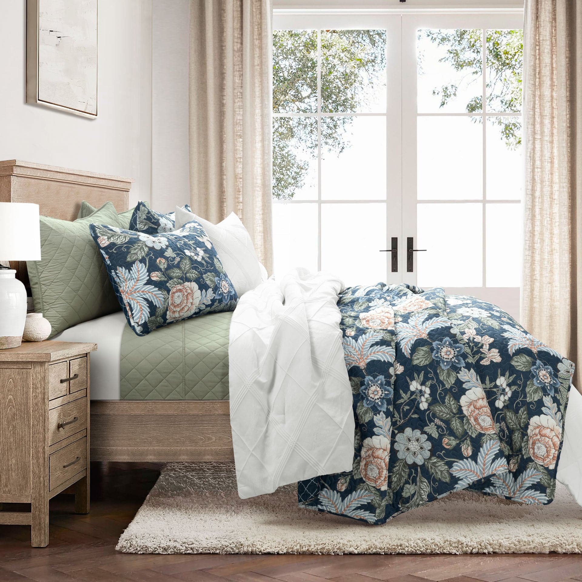 Sydney 3 Piece Quilt Sets - 6 Colors