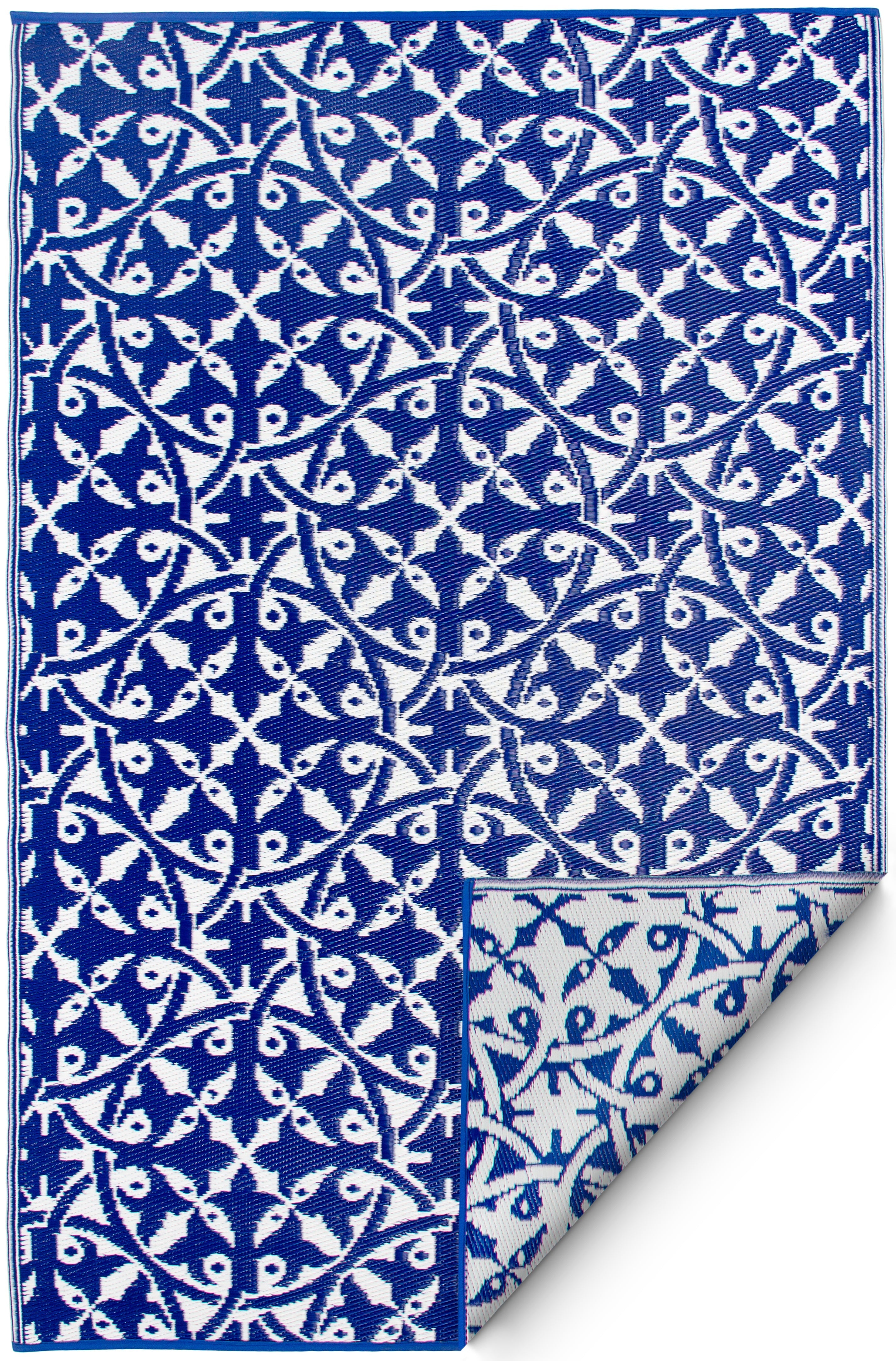 (SALE) San Juan - Dark Blue Reversible Outdoor Rug
