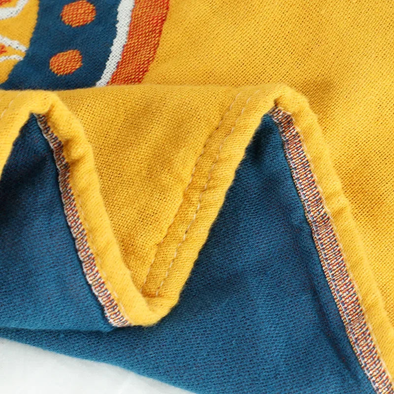 Yellow Mandala Gauze Quilt - 100% Cotton
