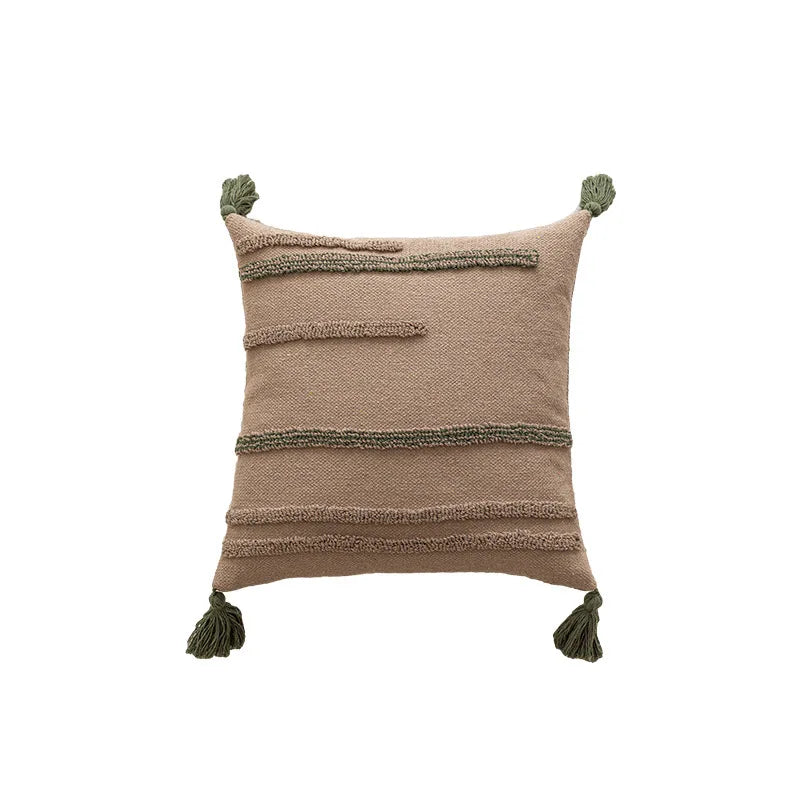 Green & Coffee Cushion Covers - 6 styles