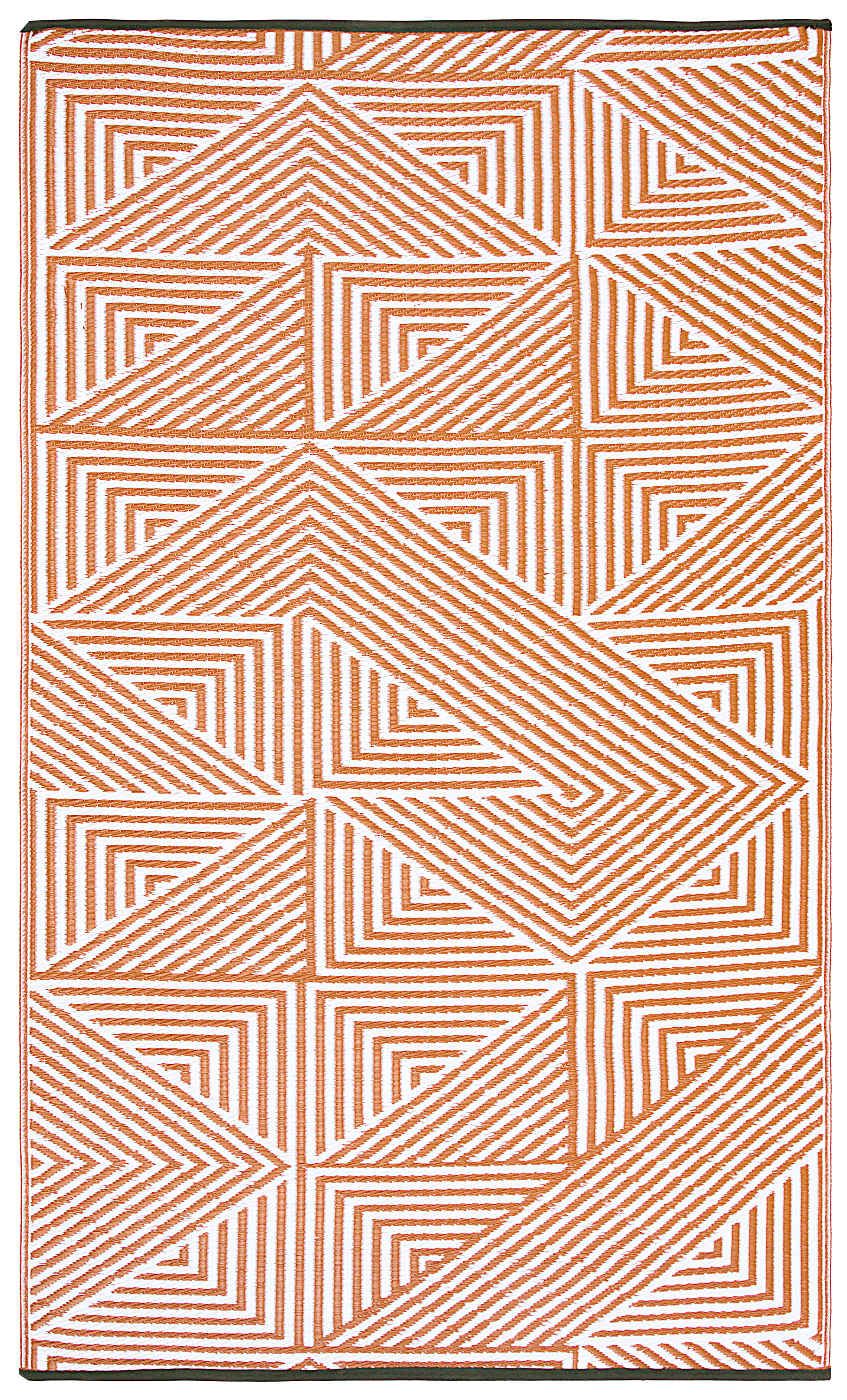 Tokyo - Burnt Orange Outdoor Rug for Patio