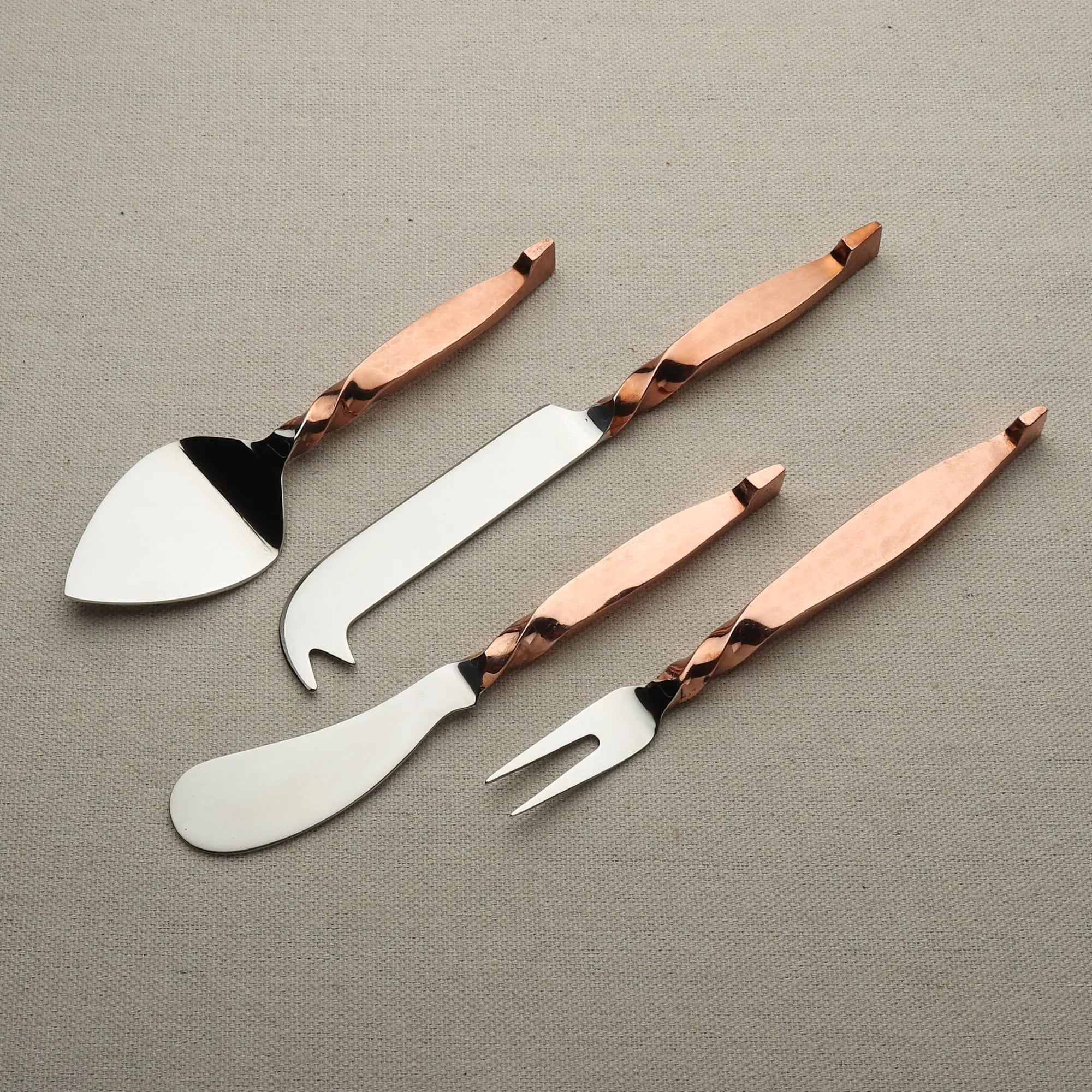 Twisted Urban 4 Piece Cheese Knife Set