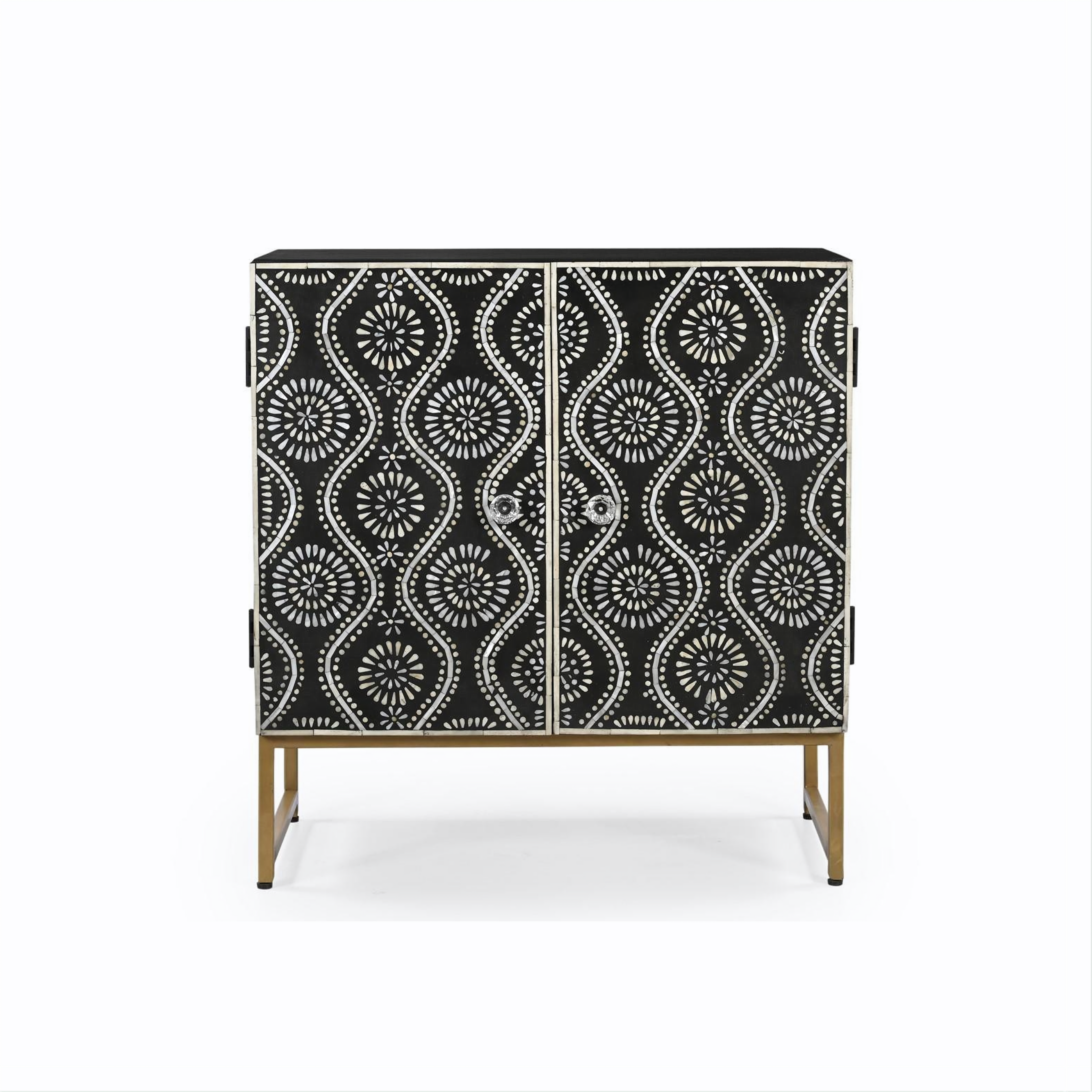 Sultan Bone Inlay Accent Cabinet