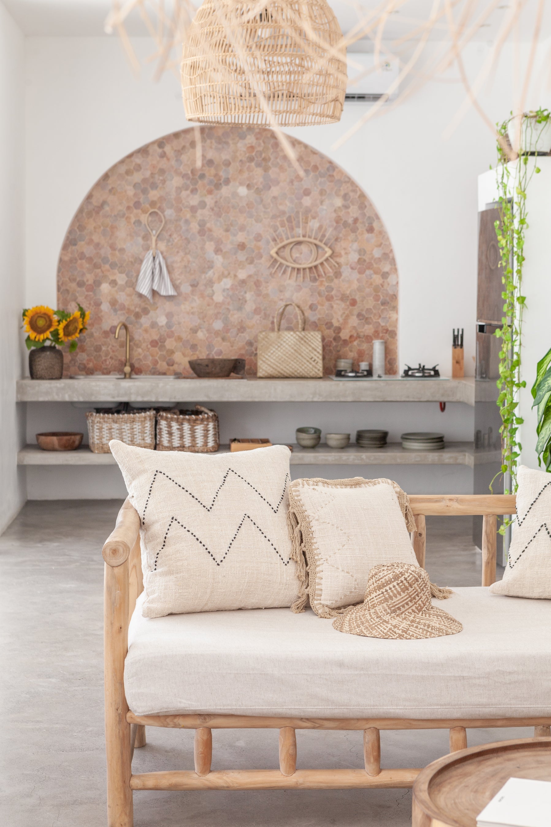 Gaia Hand Stitched Cotton Pillow Covers
