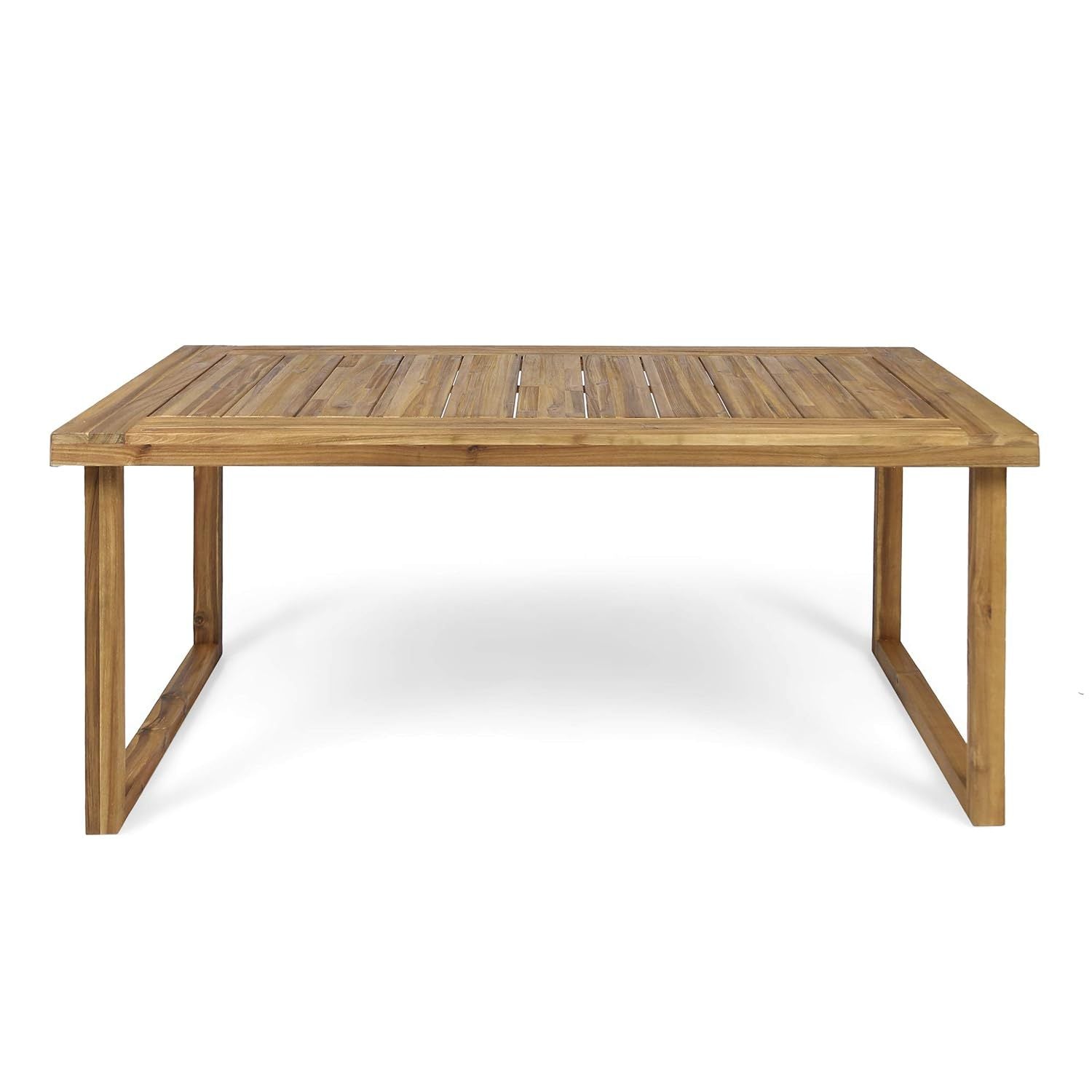 3 Piece Outdoor Acacia Wood Dining Set - Sandblast Natural Finish